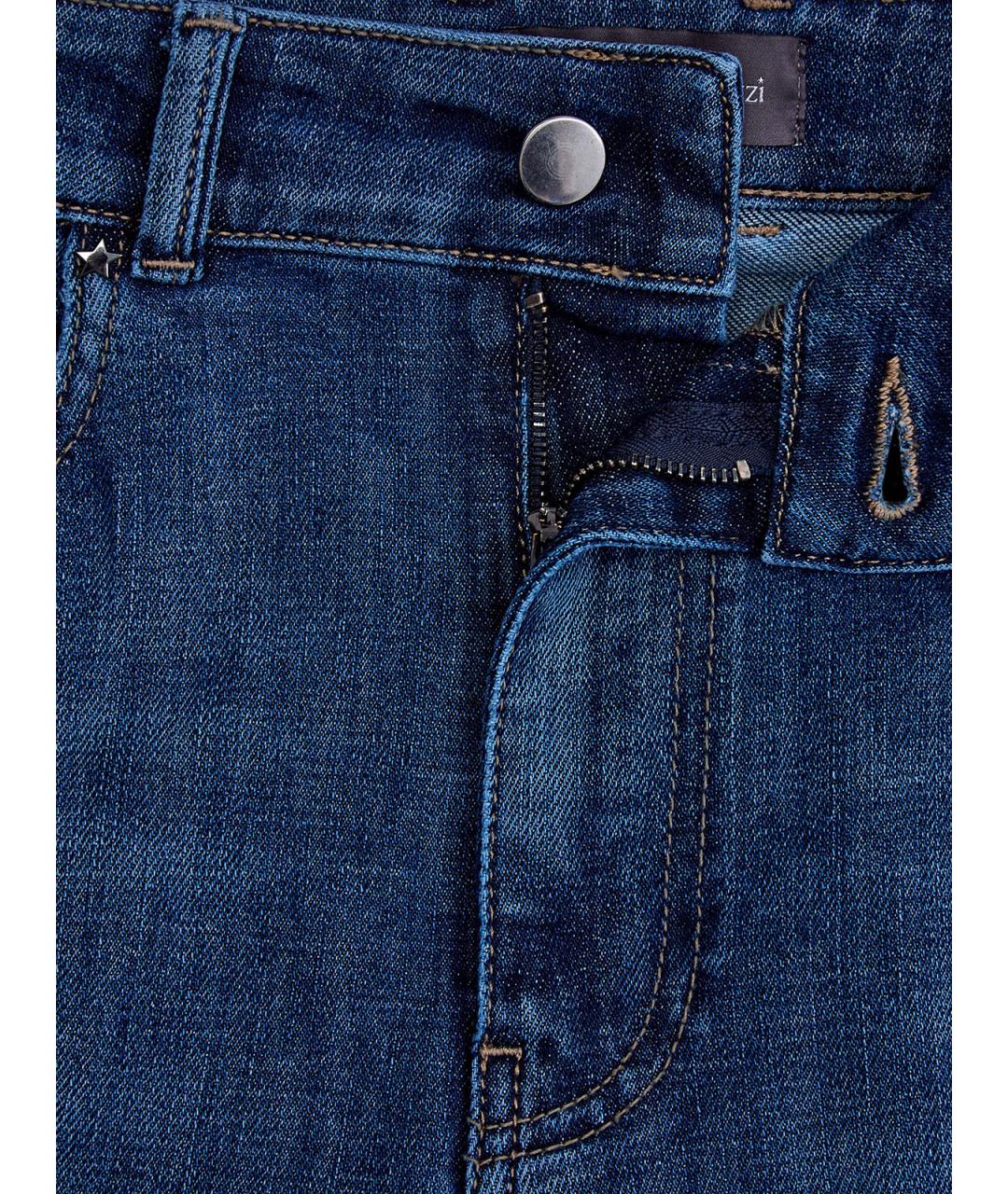 LORENA ANTONIAZZI Синие хлопковые прямые джинсы, фото 7