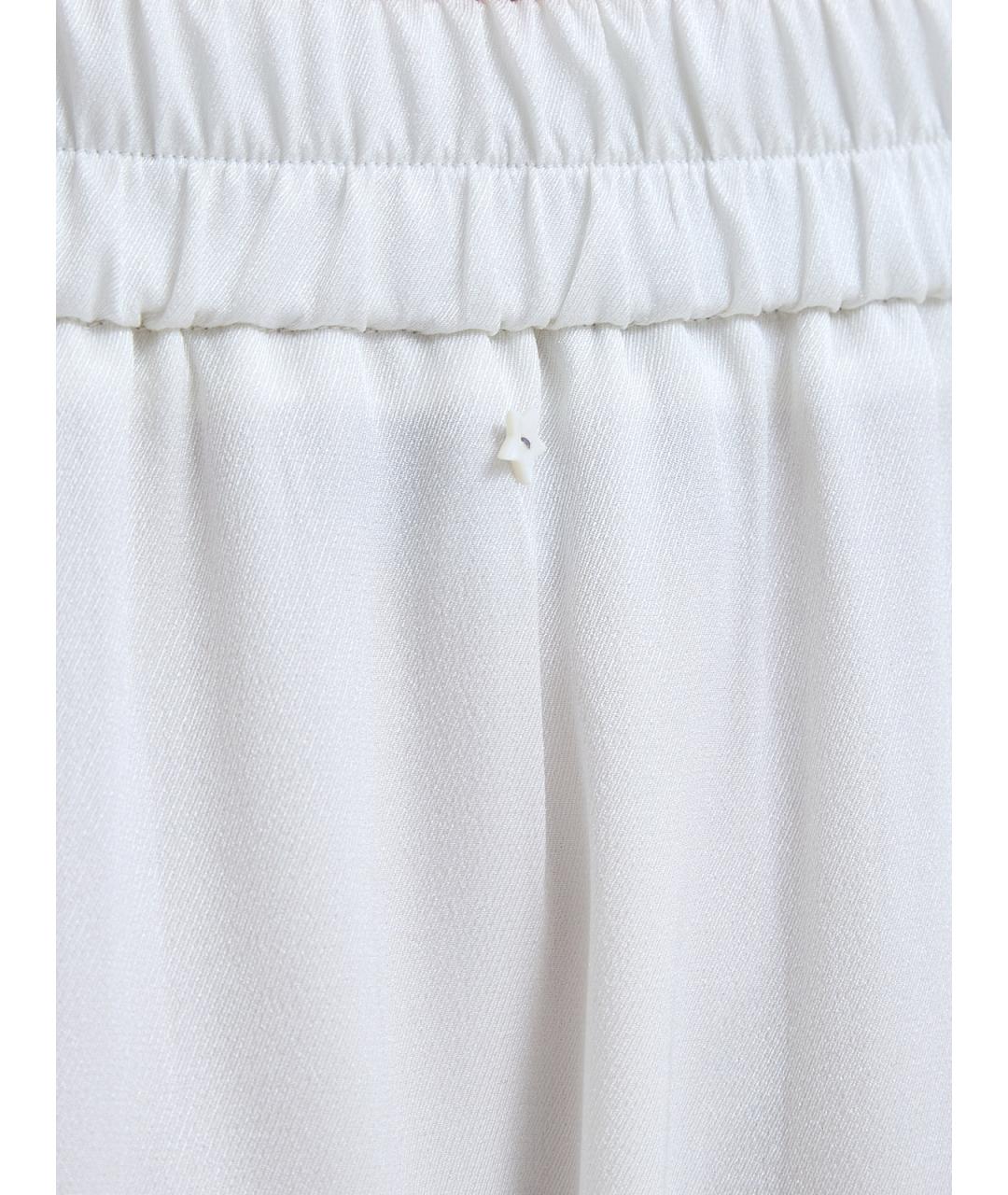 LORENA ANTONIAZZI Белая ацетатная юбка макси, фото 6