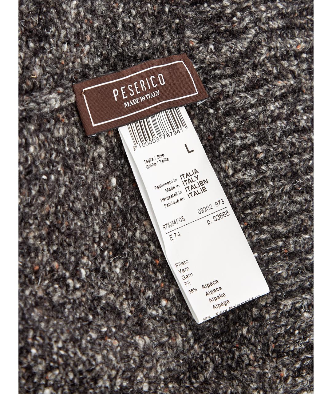 PESERICO Серая шерстяная шапка, фото 4