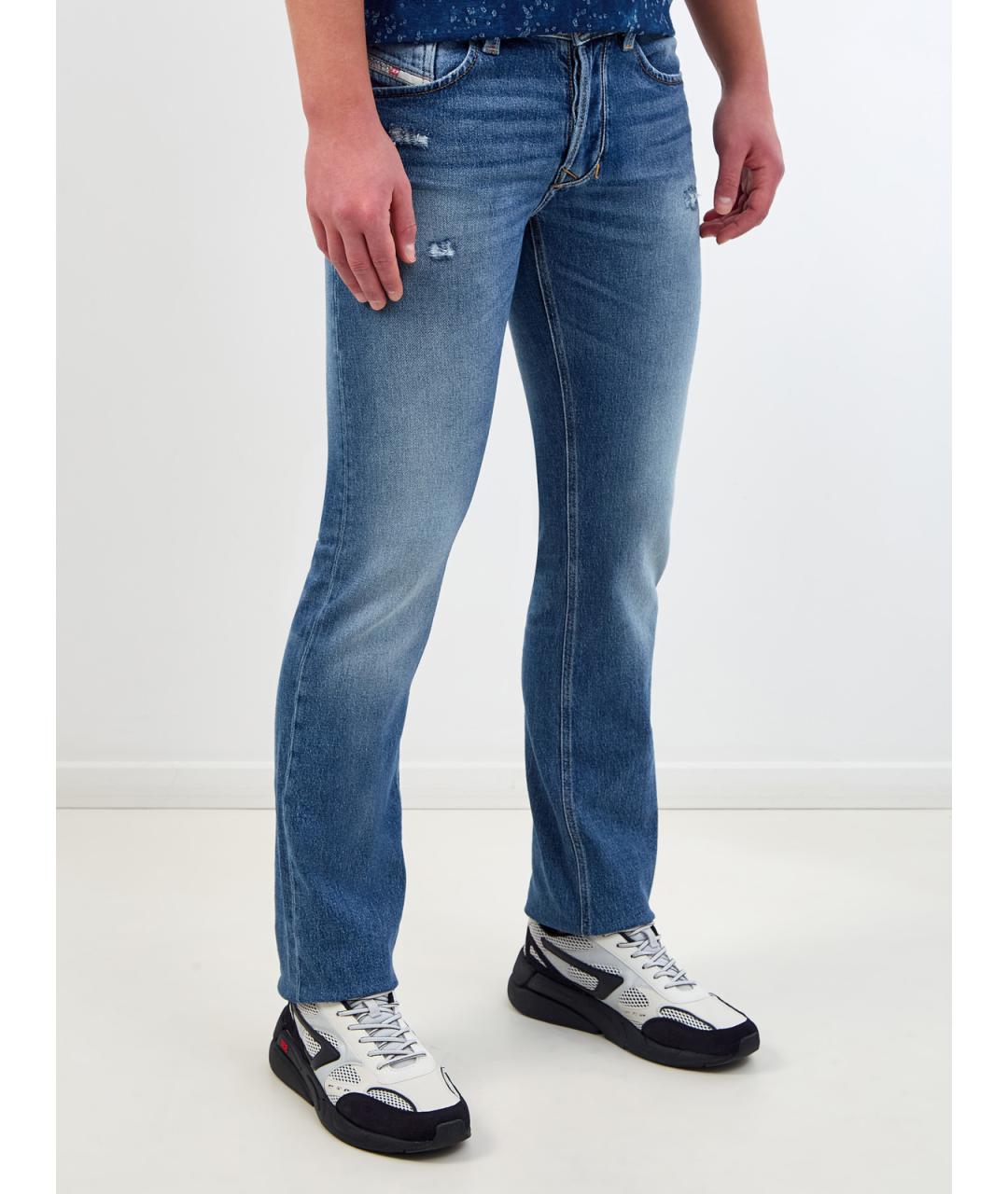 DIESEL Синие хлопковые джинсы скинни, фото 3