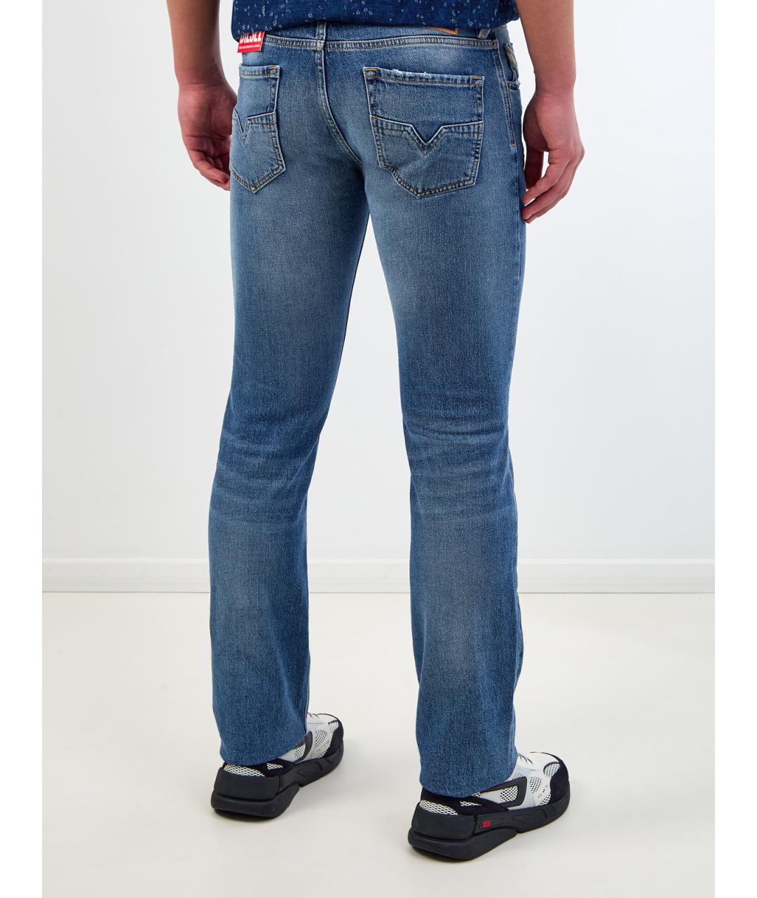 DIESEL Синие хлопковые джинсы скинни, фото 4