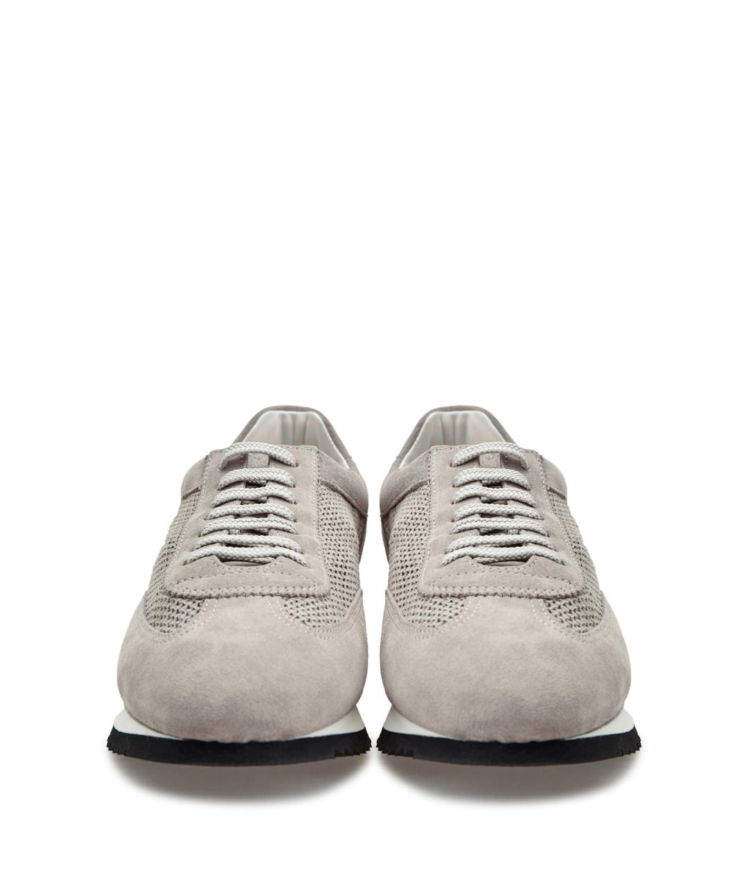 DOUCAL'S Бежевые замшевые низкие кроссовки / кеды, фото 6