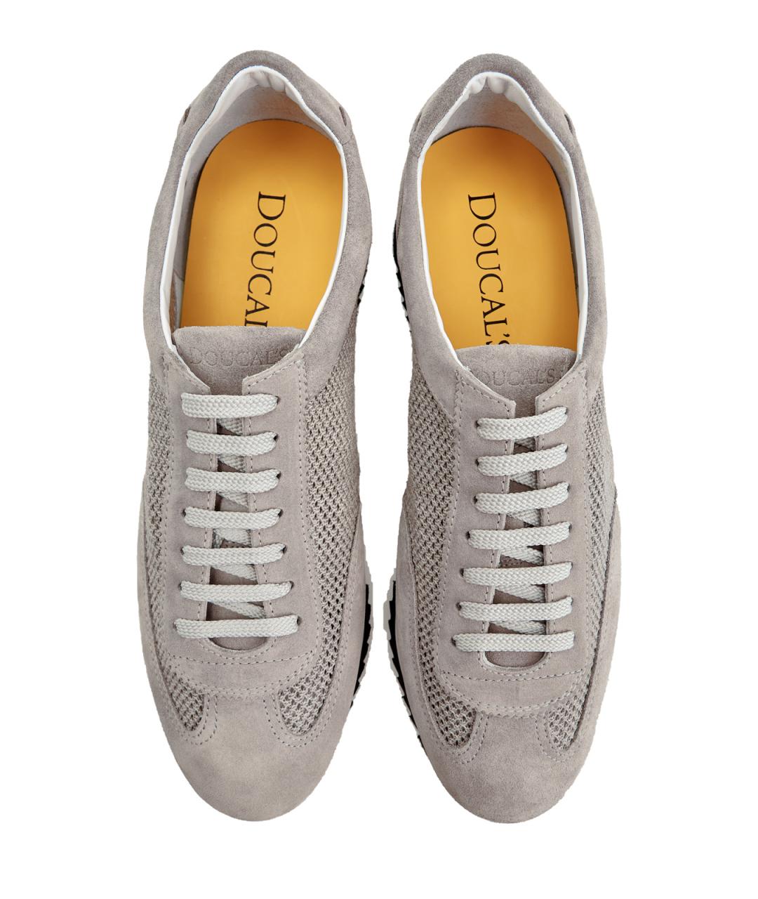 DOUCAL'S Бежевые замшевые низкие кроссовки / кеды, фото 5