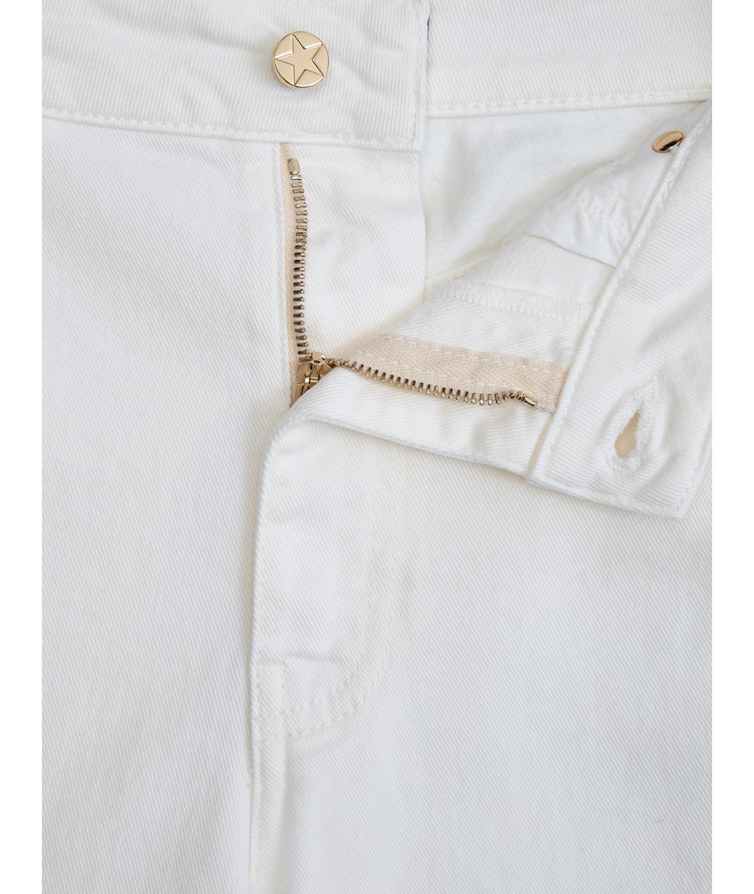 LORENA ANTONIAZZI Белые хлопковые джинсы клеш, фото 6
