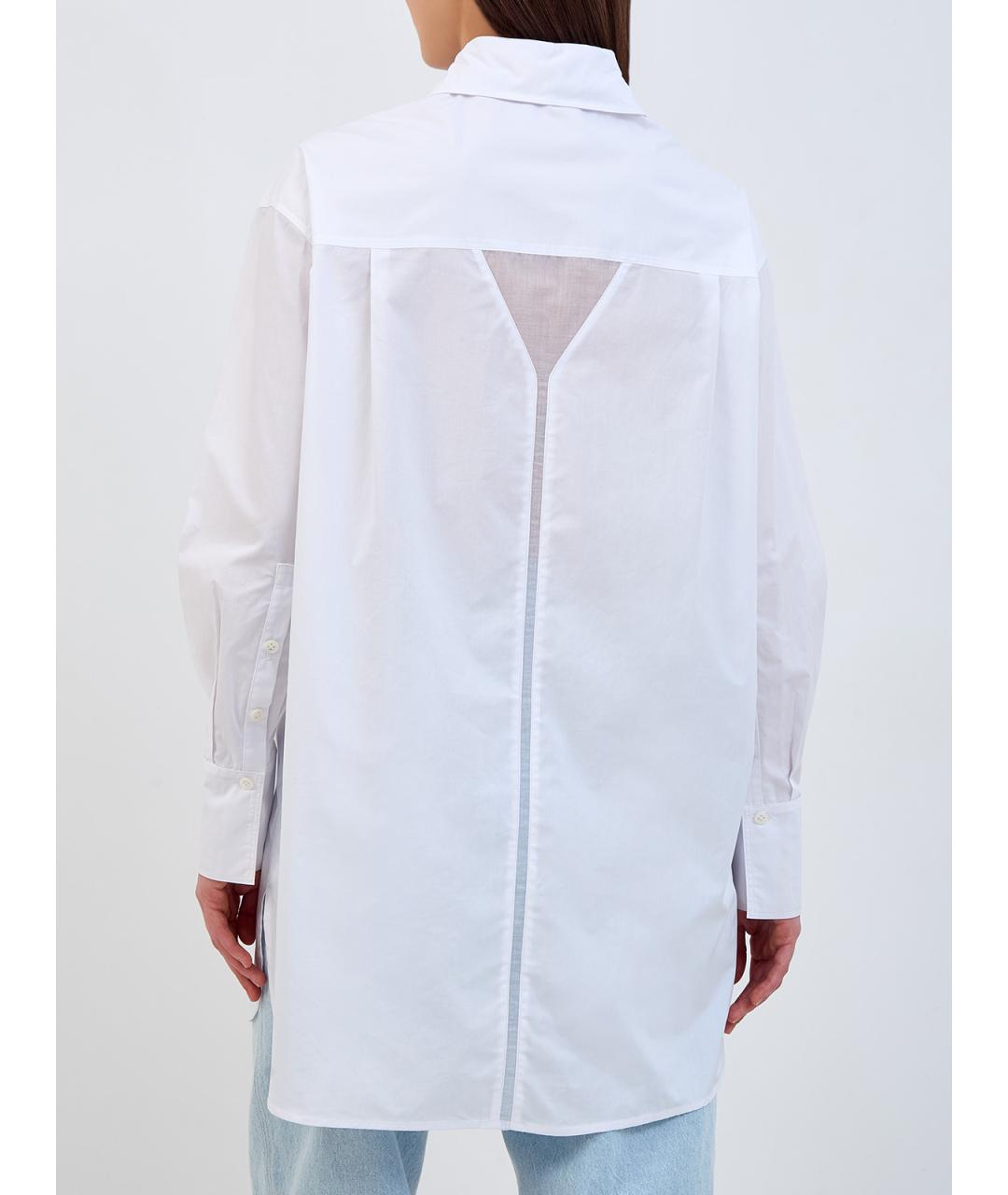 GENTRY PORTOFINO Белая хлопковая рубашка, фото 4