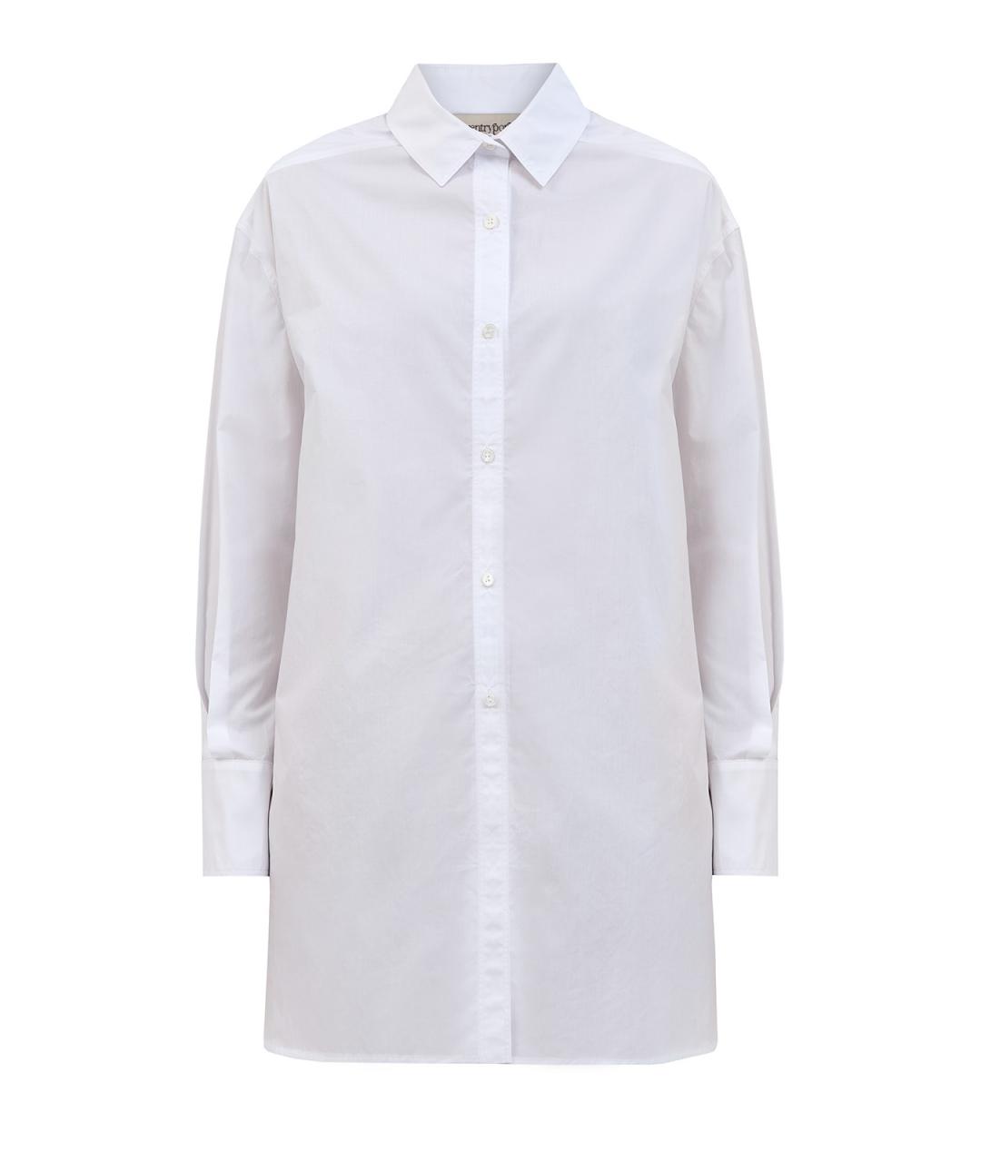 GENTRY PORTOFINO Белая хлопковая рубашка, фото 1