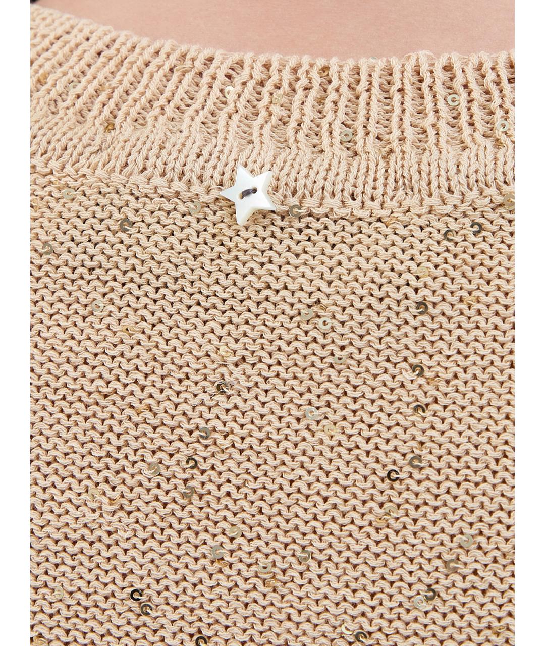 LORENA ANTONIAZZI Бежевая хлопковая майка, фото 5