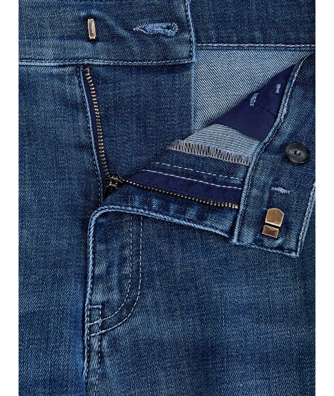 LORENA ANTONIAZZI Синие хлопковые прямые джинсы, фото 6