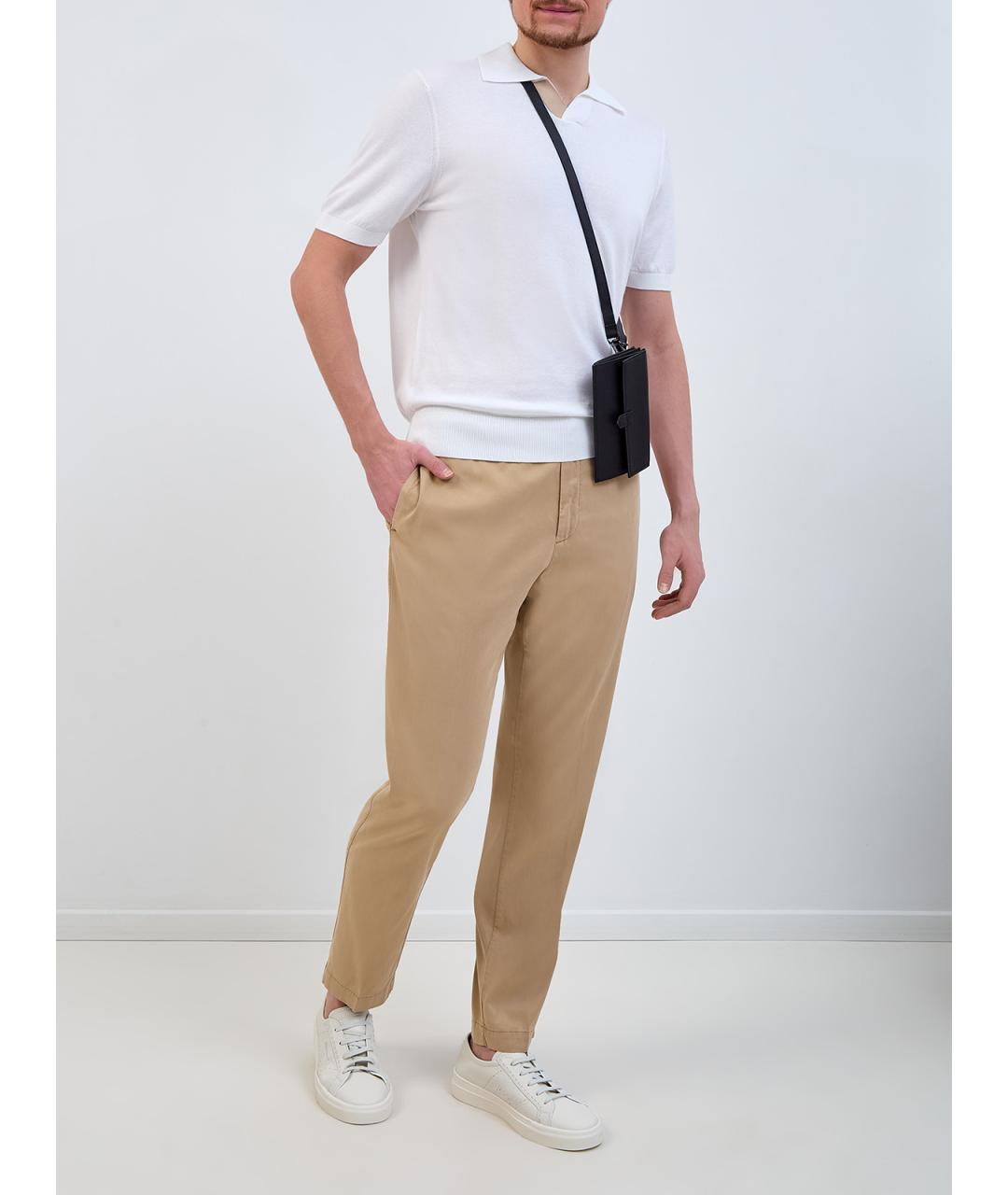 CANALI Коричневые повседневные брюки, фото 2