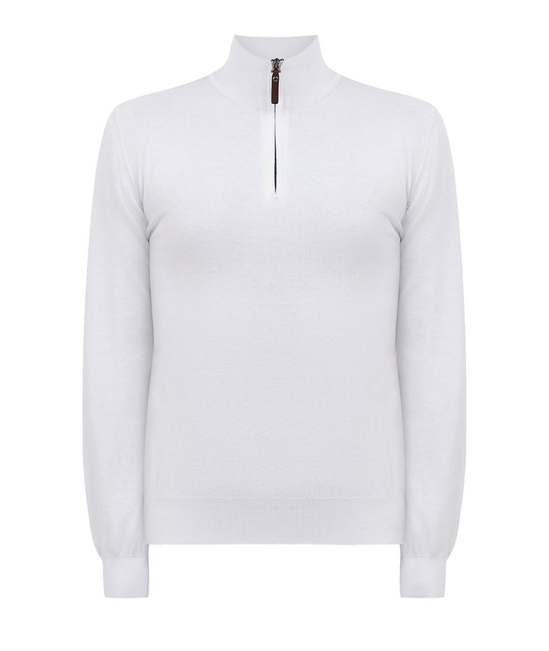 CANALI Белый хлопковый джемпер / свитер, фото 1