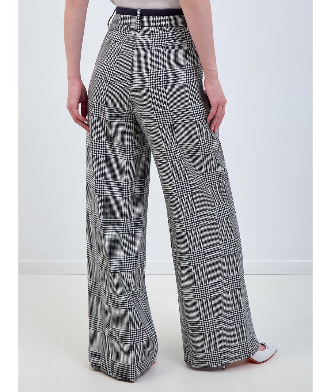 LORENA ANTONIAZZI Синие шерстяные брюки широкие, фото 4