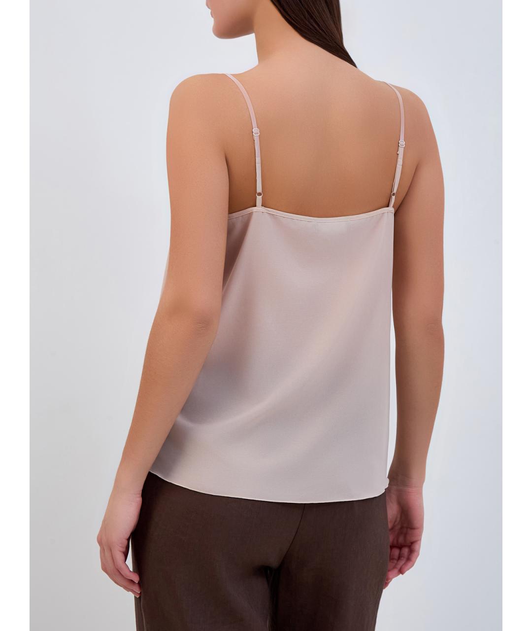 FABIANA FILIPPI Розовая полиэстеровая майка, фото 4