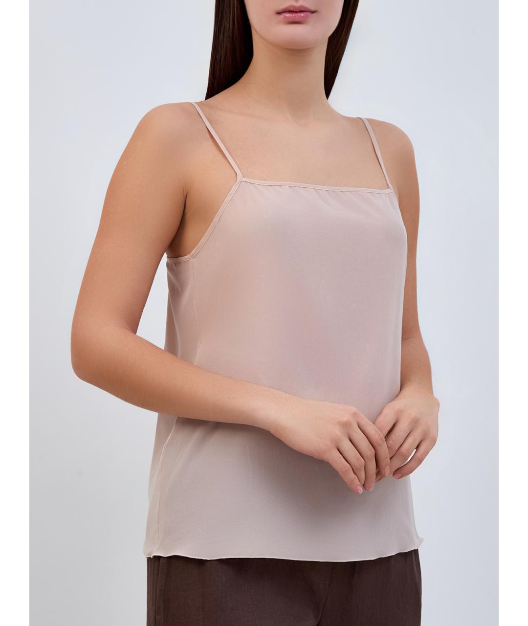 FABIANA FILIPPI Розовая полиэстеровая майка, фото 3