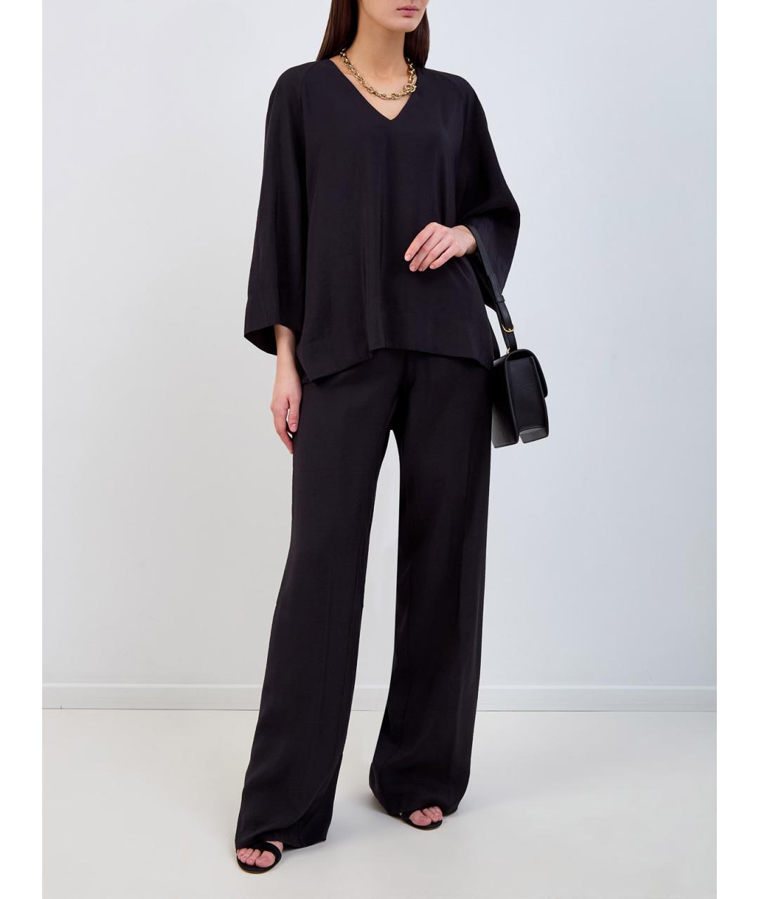 GENTRY PORTOFINO Черная блузы, фото 2