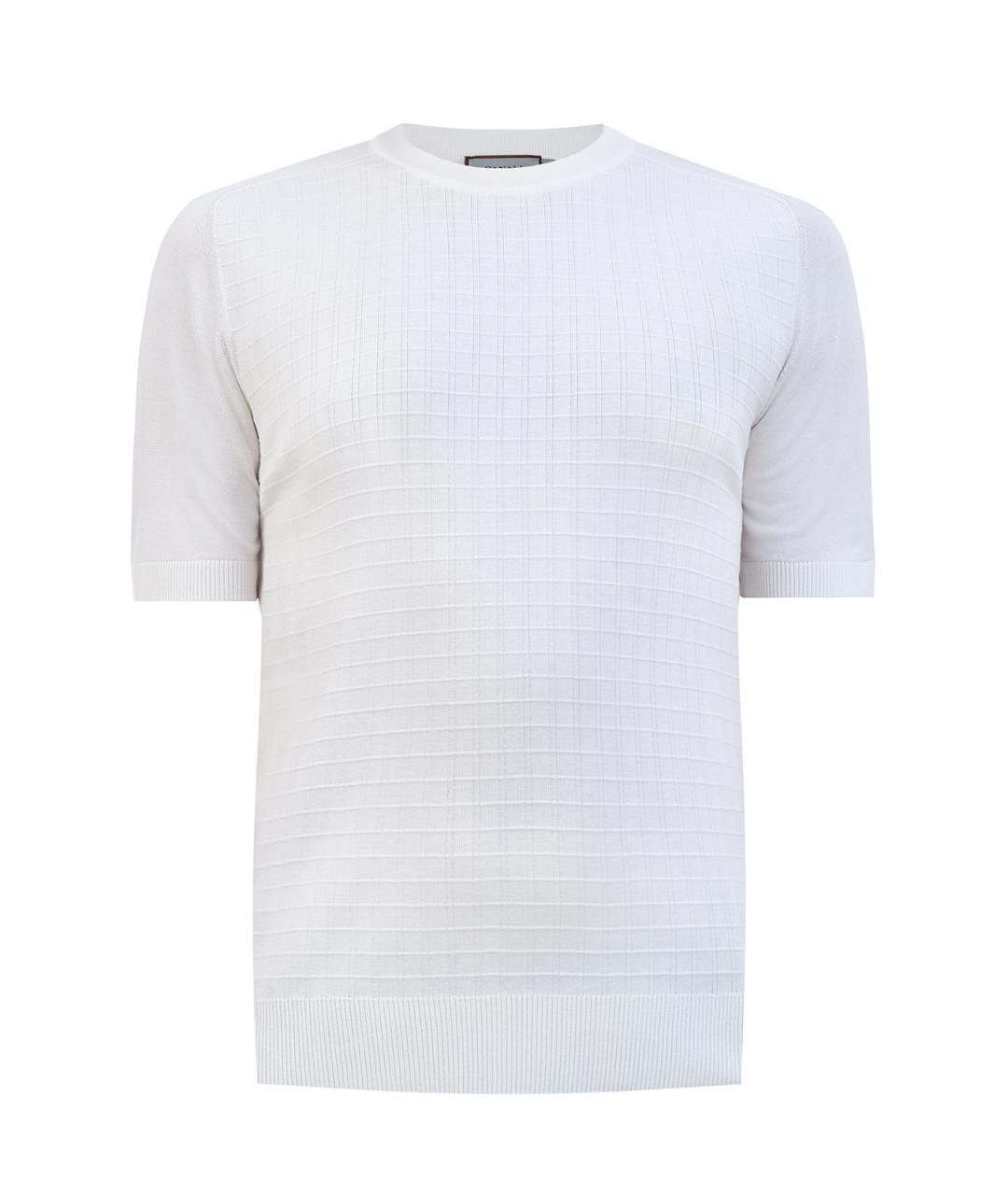 CANALI Белый шелковый джемпер / свитер, фото 1