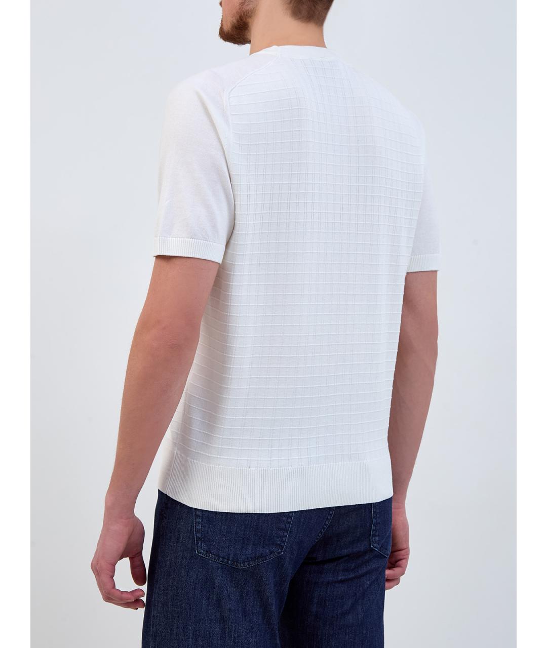 CANALI Белый шелковый джемпер / свитер, фото 4