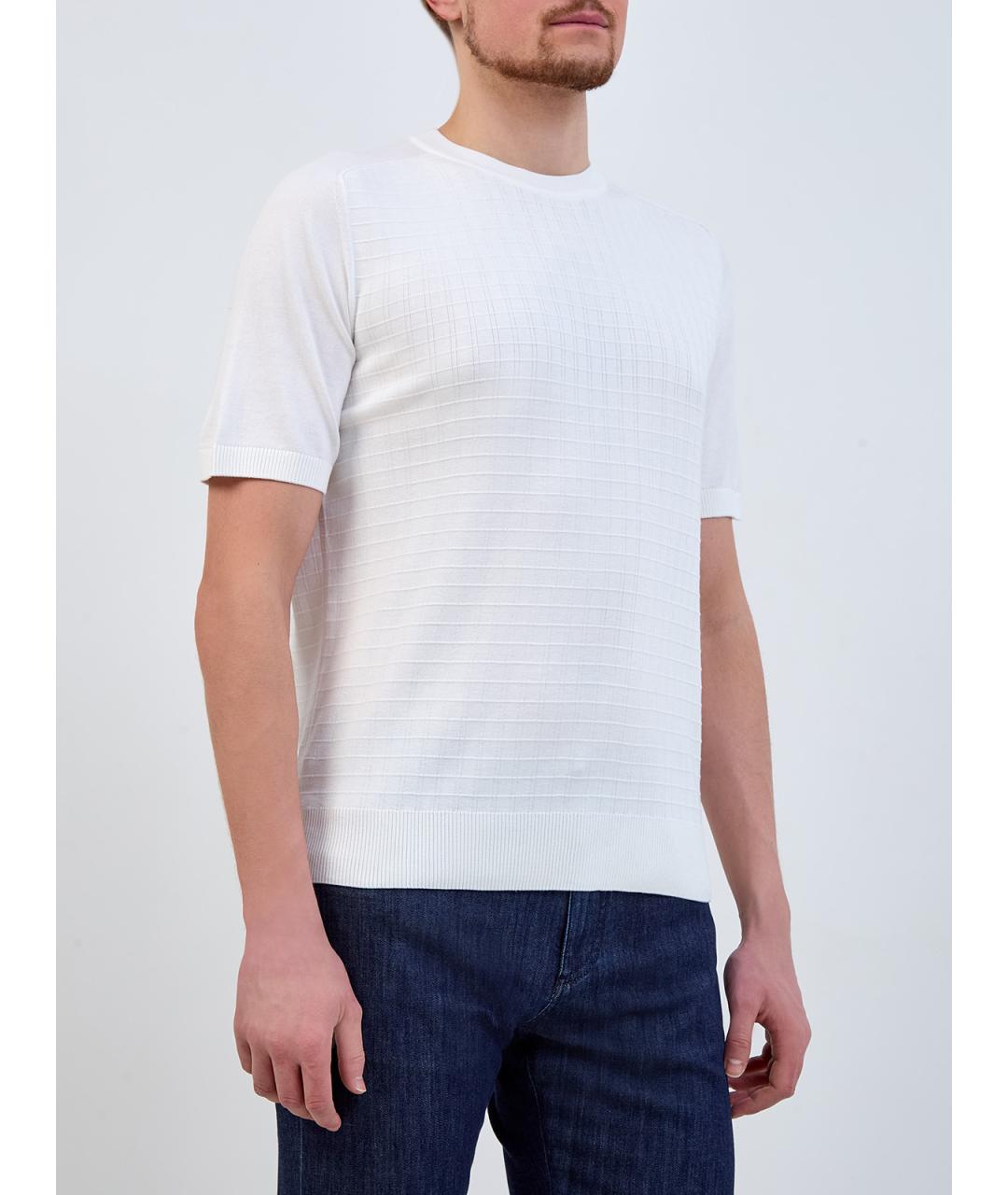 CANALI Белый шелковый джемпер / свитер, фото 3