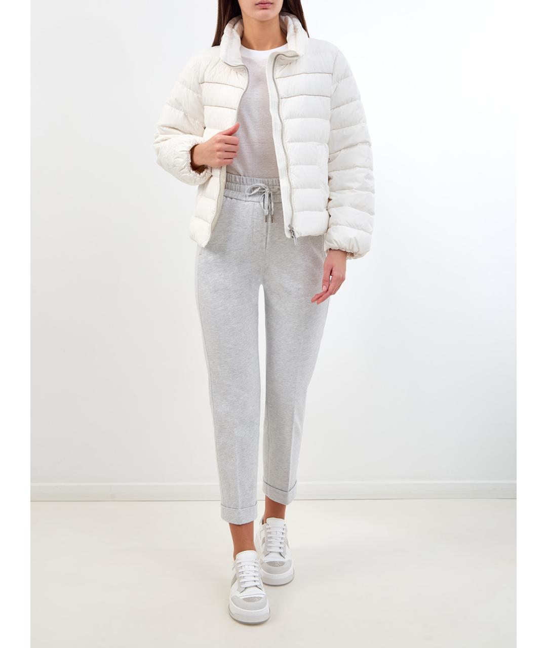 PESERICO Серые хлопковые спортивные брюки и шорты, фото 2