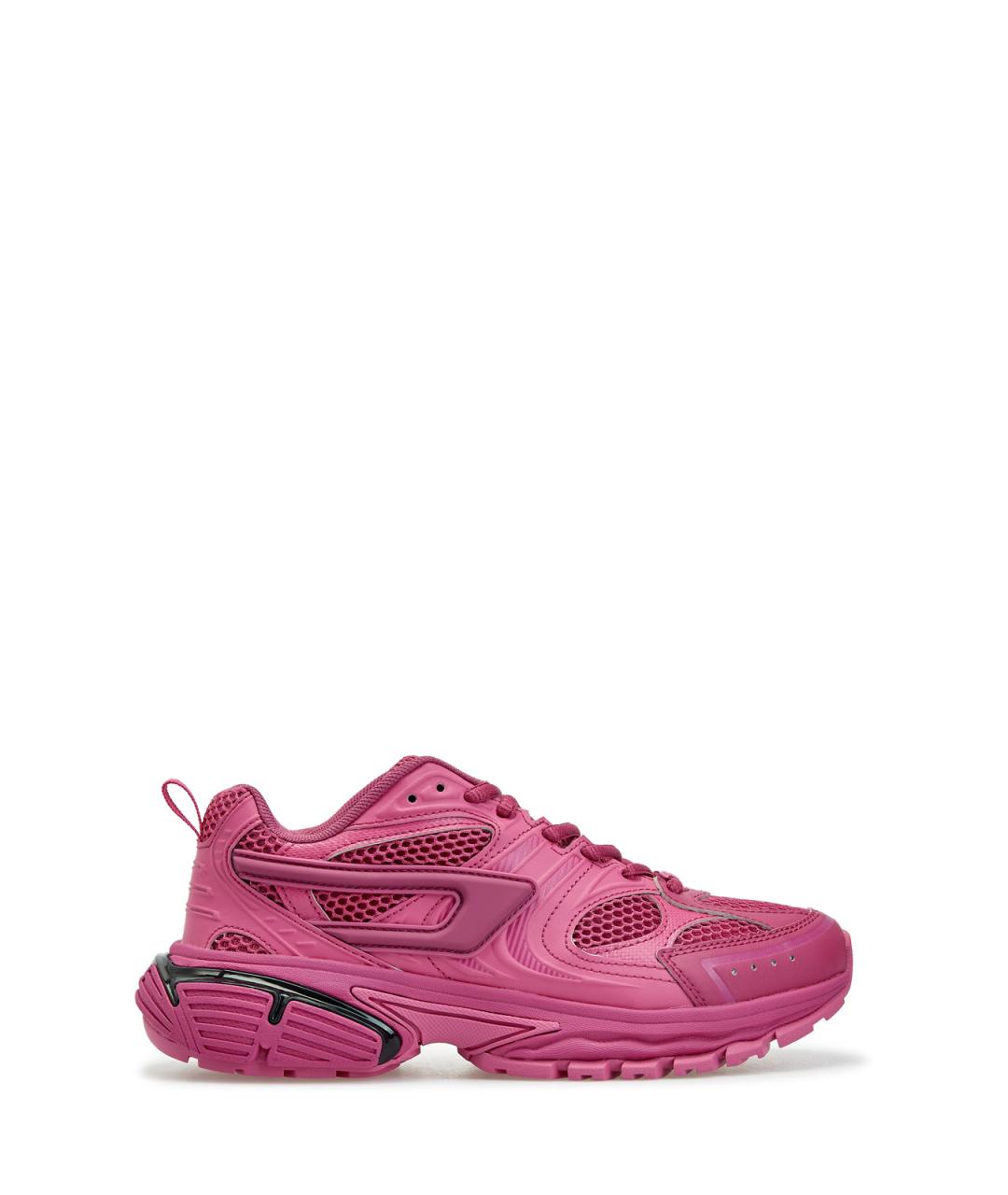 DIESEL Розовые текстильные кроссовки, фото 1