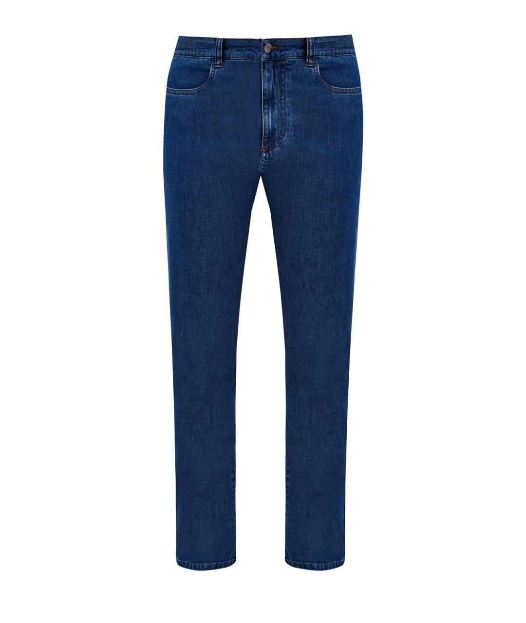 CANALI Синие прямые джинсы, фото 1