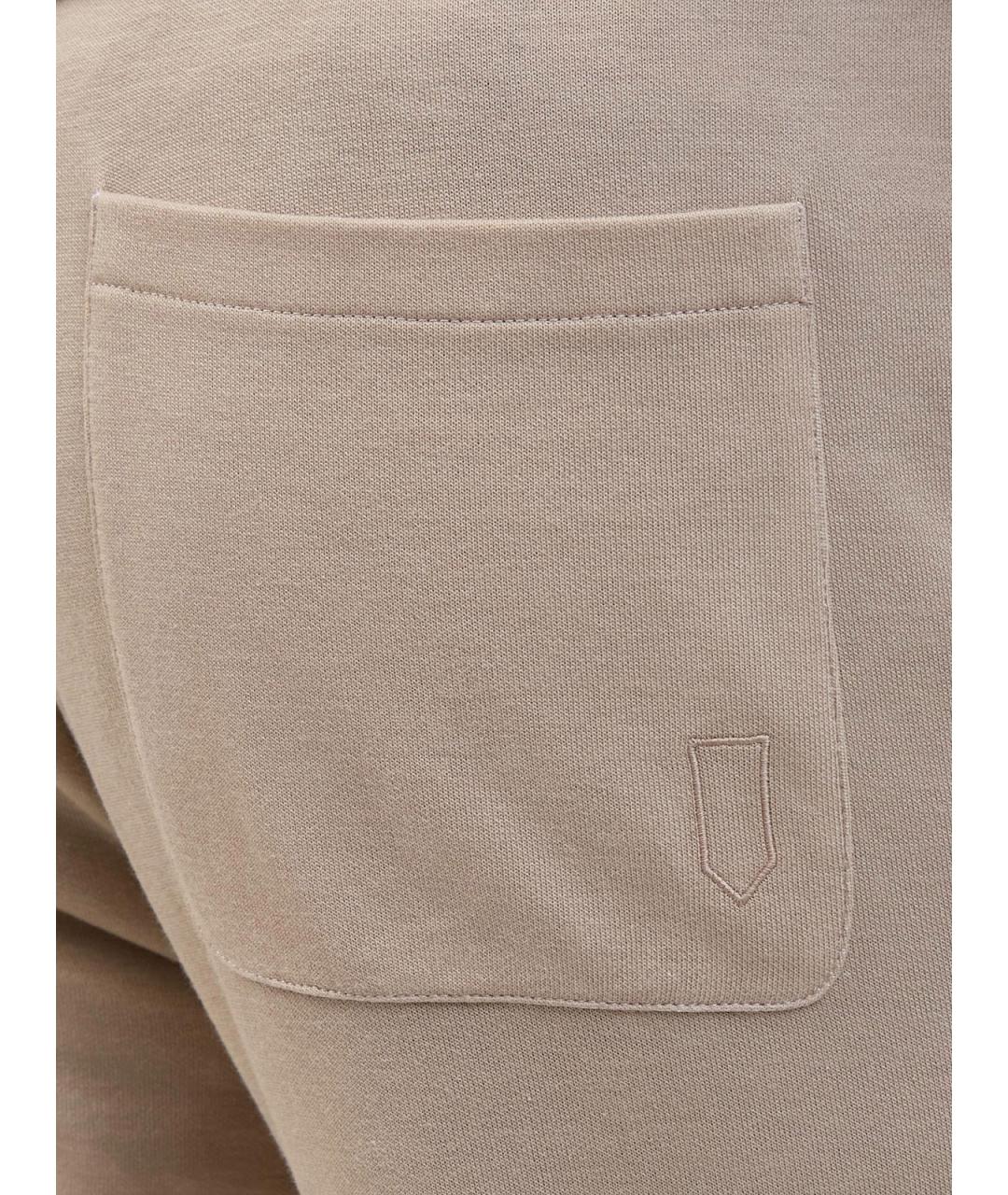 CANALI Бежевые хлопковые повседневные брюки, фото 5