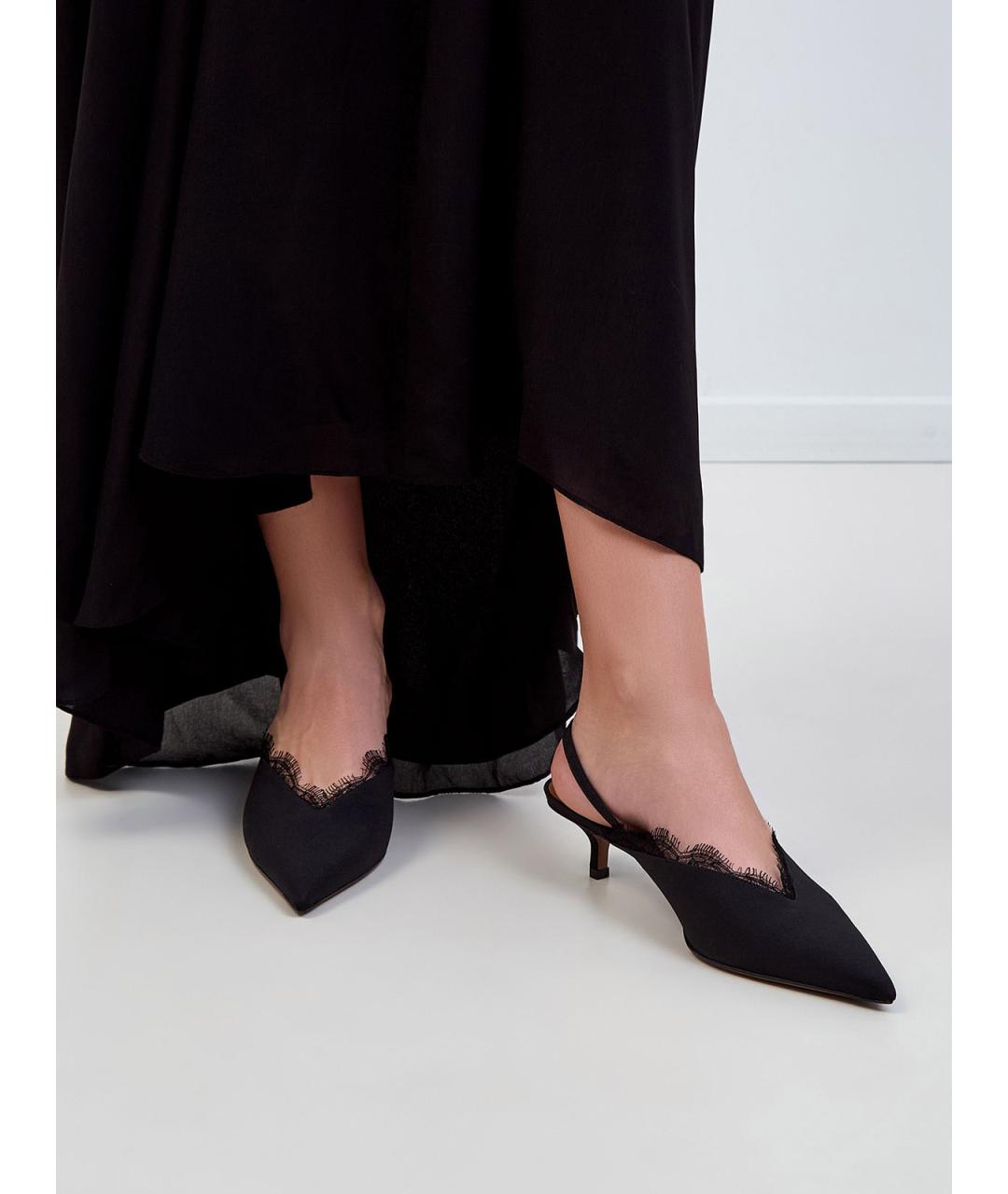 NEOUS Черные текстильные туфли, фото 2