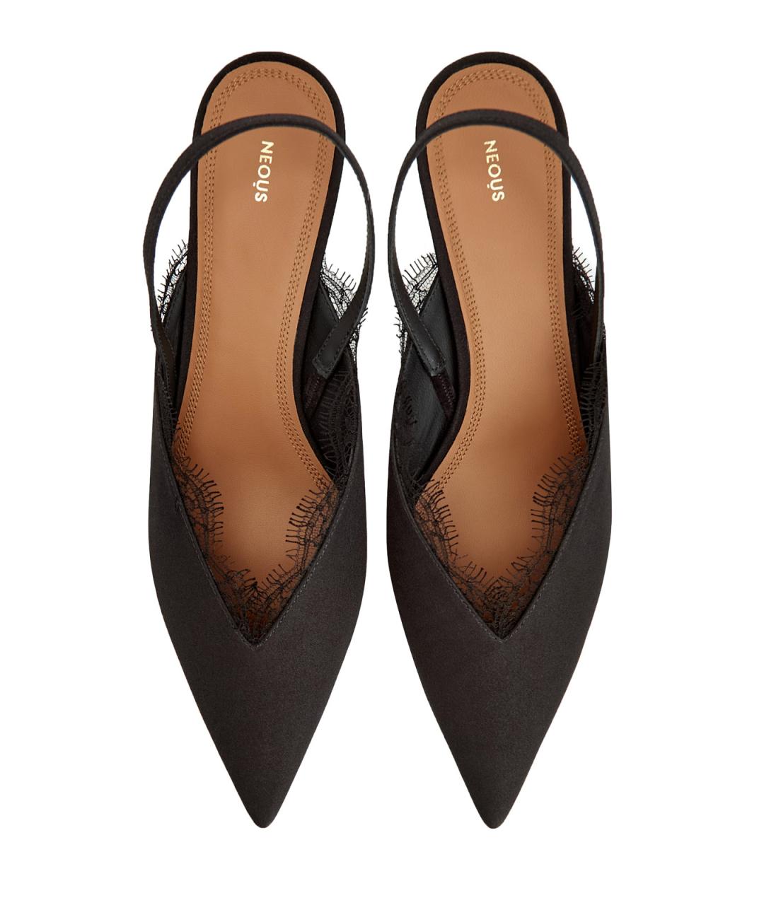 NEOUS Черные текстильные туфли, фото 6