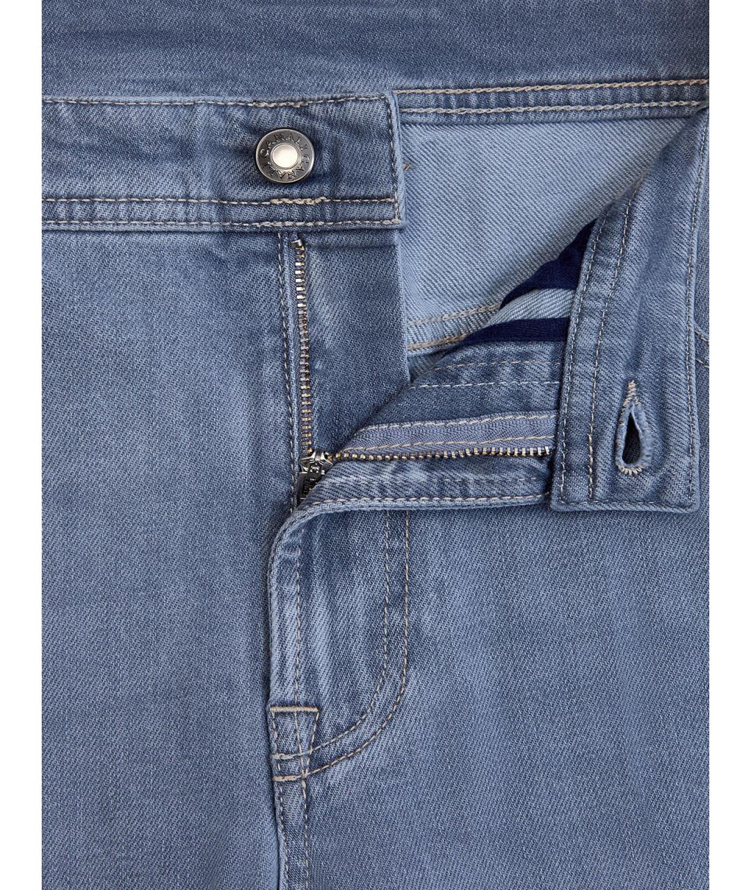 CANALI Синие хлопковые прямые джинсы, фото 6
