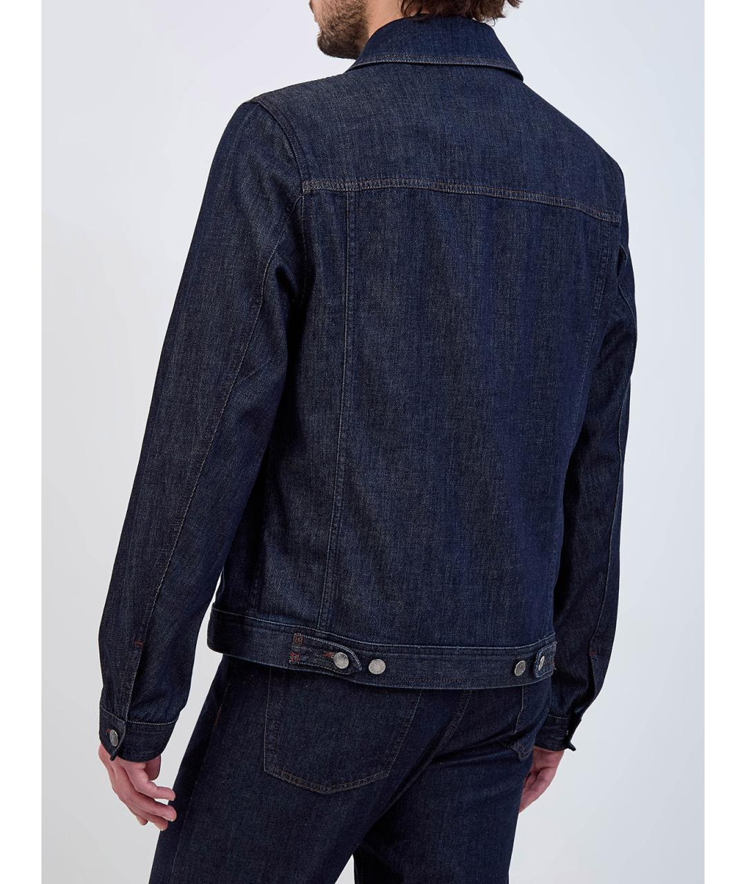 CANALI Синяя хлопковая куртка, фото 4