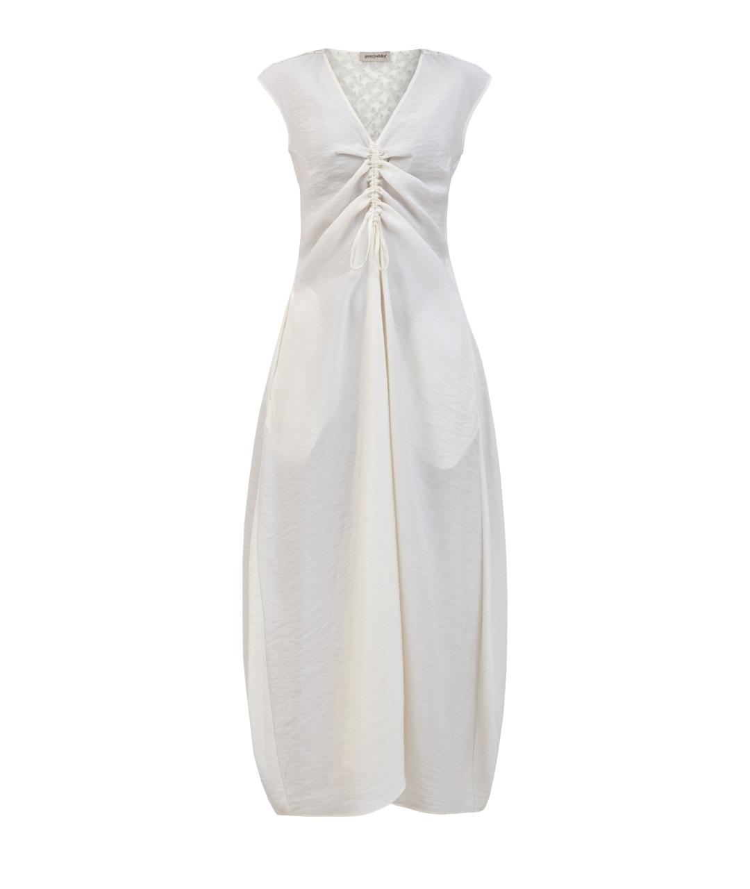 GENTRY PORTOFINO Белое повседневное платье, фото 1