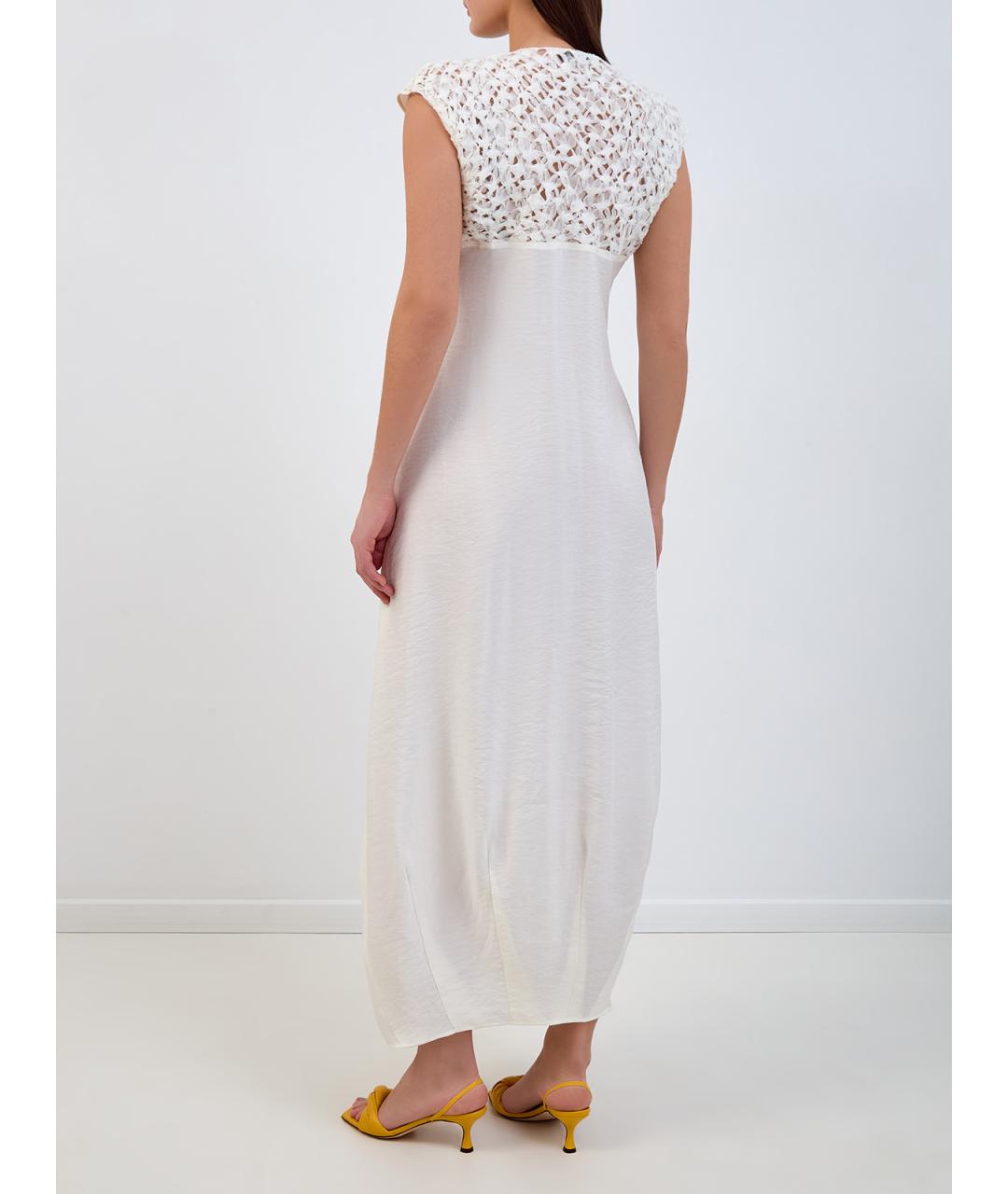 GENTRY PORTOFINO Белое повседневное платье, фото 4