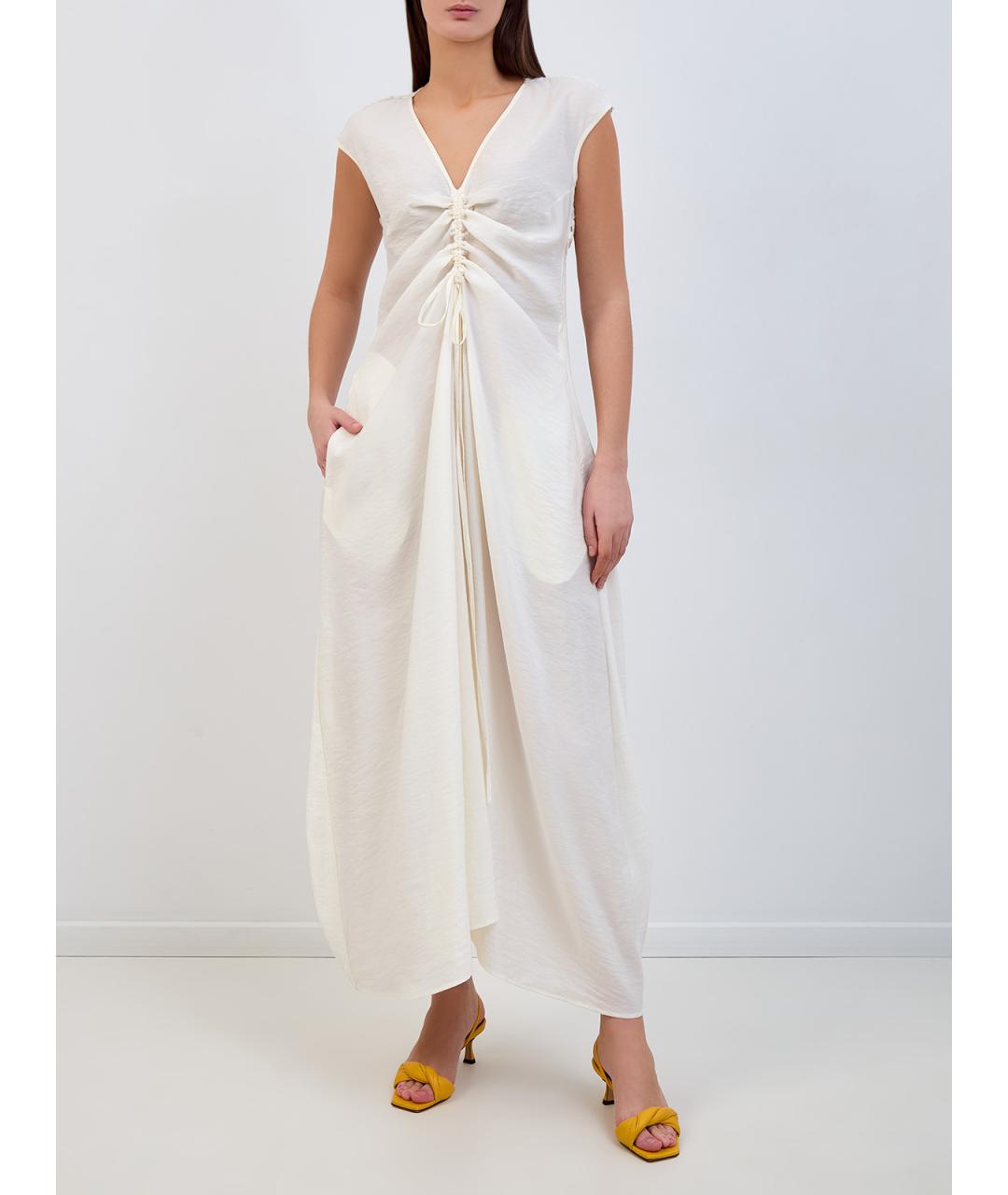 GENTRY PORTOFINO Белое повседневное платье, фото 2