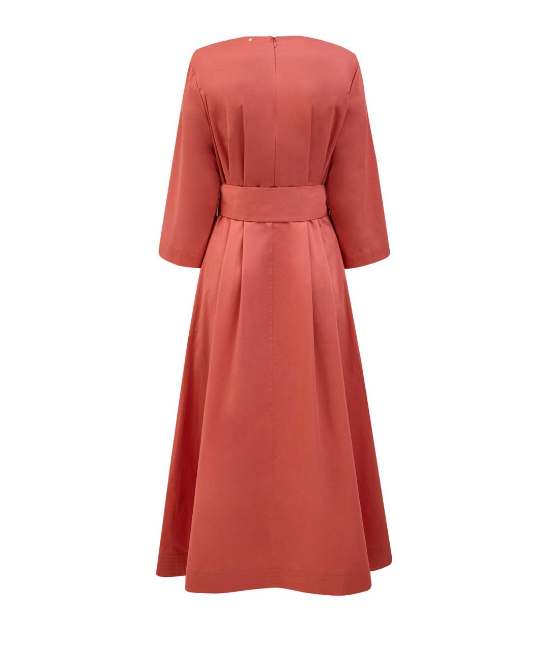 LORENA ANTONIAZZI Оранжевое хлопковое повседневное платье, фото 2