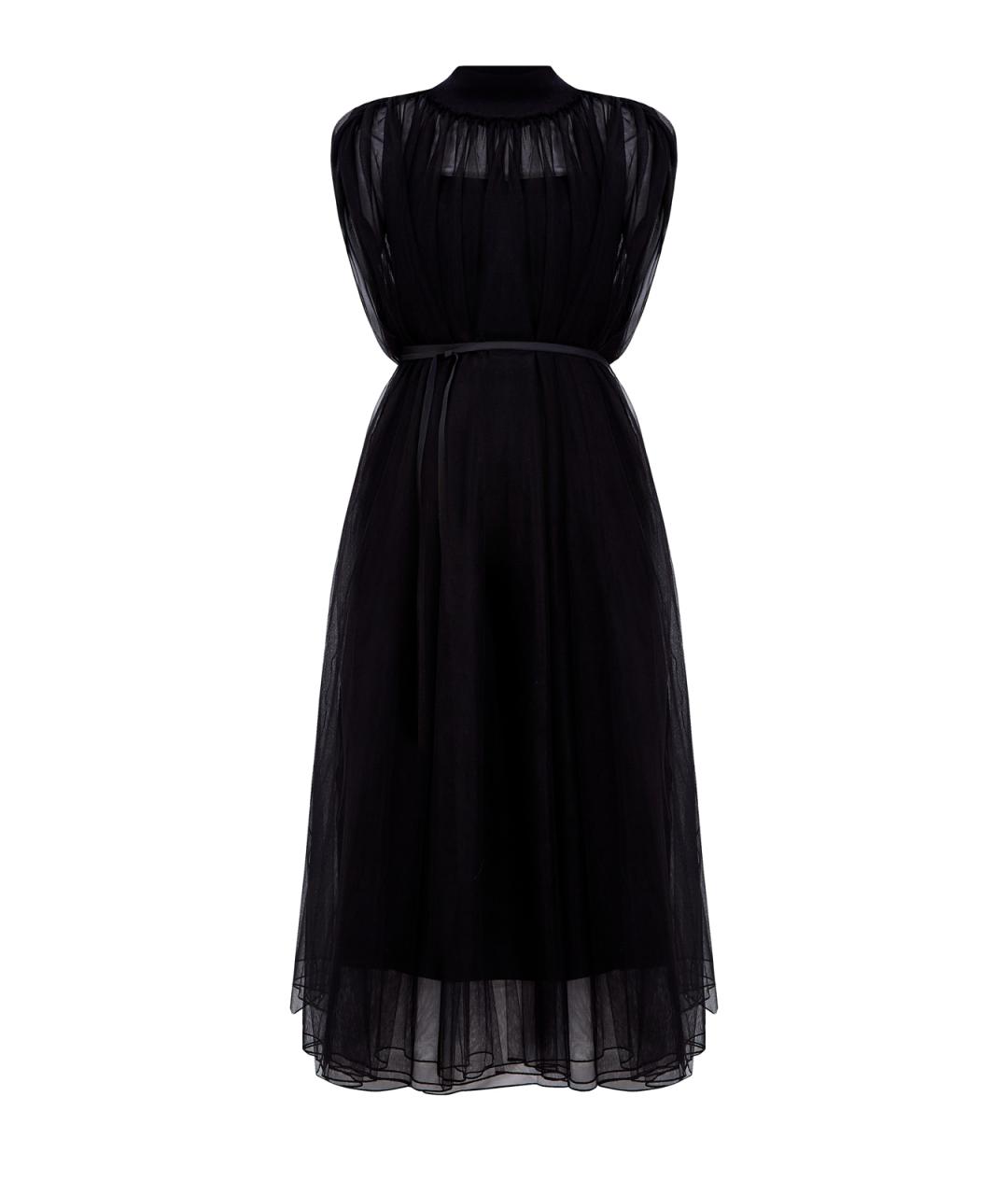 FABIANA FILIPPI Черное полиамидовое повседневное платье, фото 1