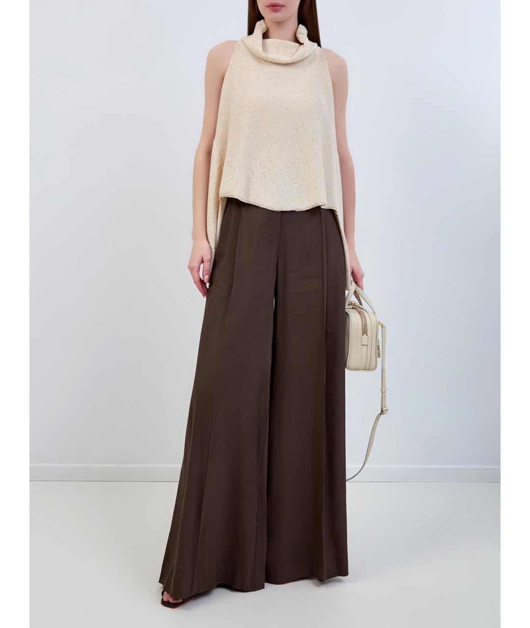 LORENA ANTONIAZZI Бежевая хлопковая жилетка, фото 2