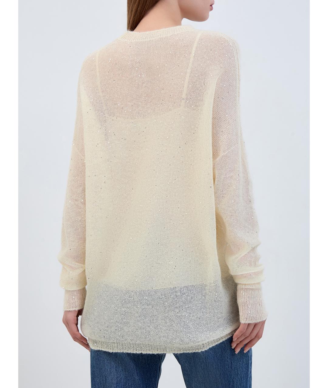 FABIANA FILIPPI Бежевый полиамидовый джемпер / свитер, фото 4