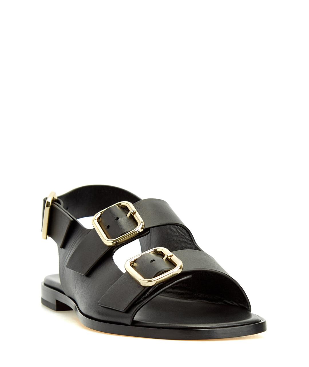 DOUCAL'S Черные кожаные сандалии, фото 3
