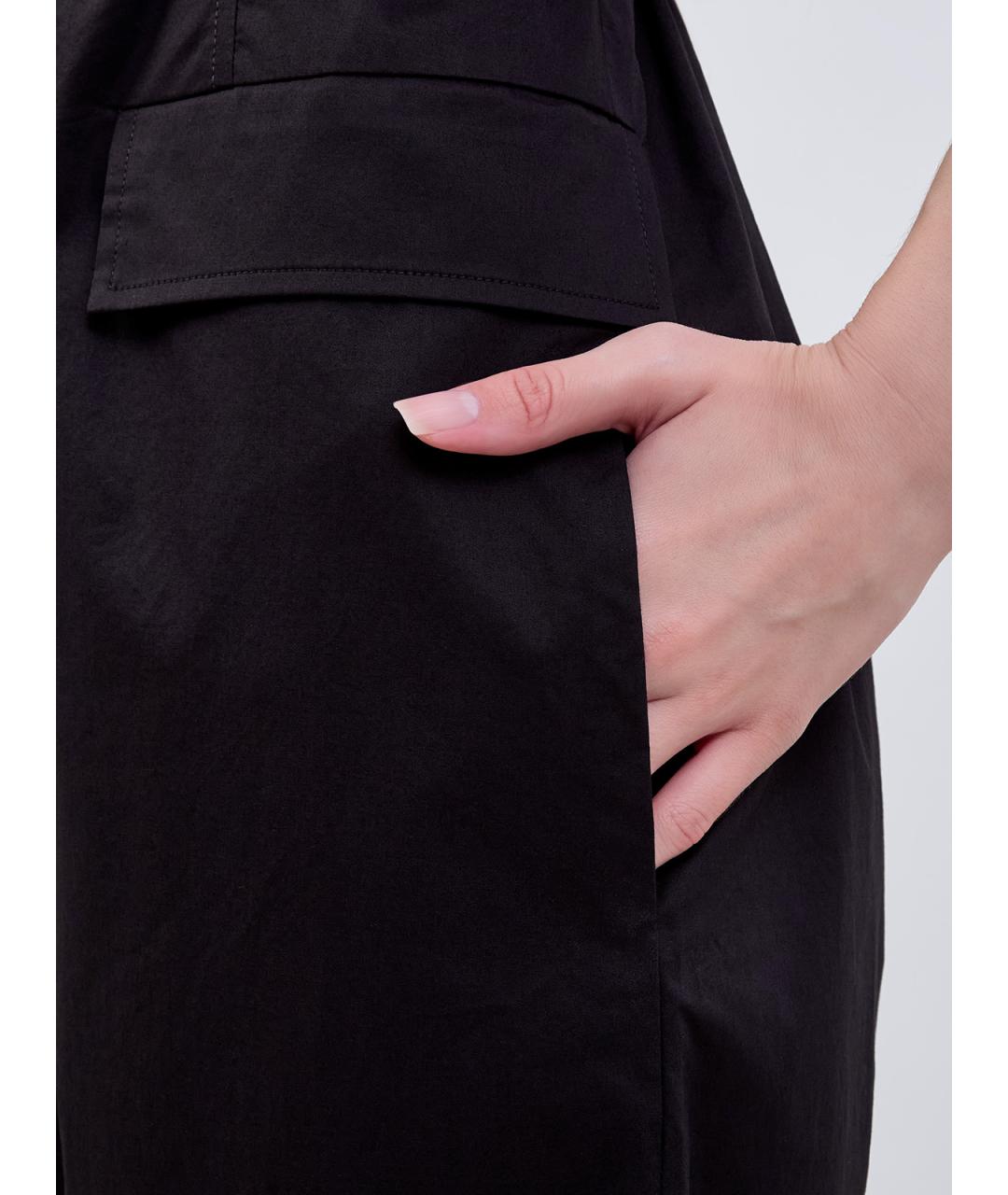 PESERICO Черный хлопковый комбинезон, фото 5