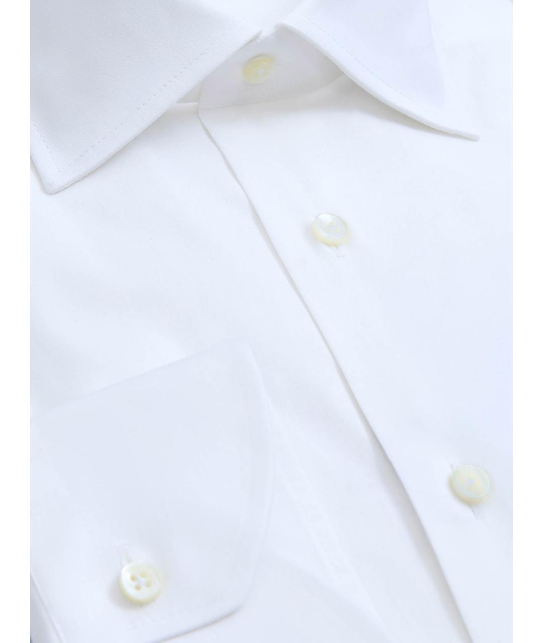CANALI Белая хлопковая классическая рубашка, фото 3