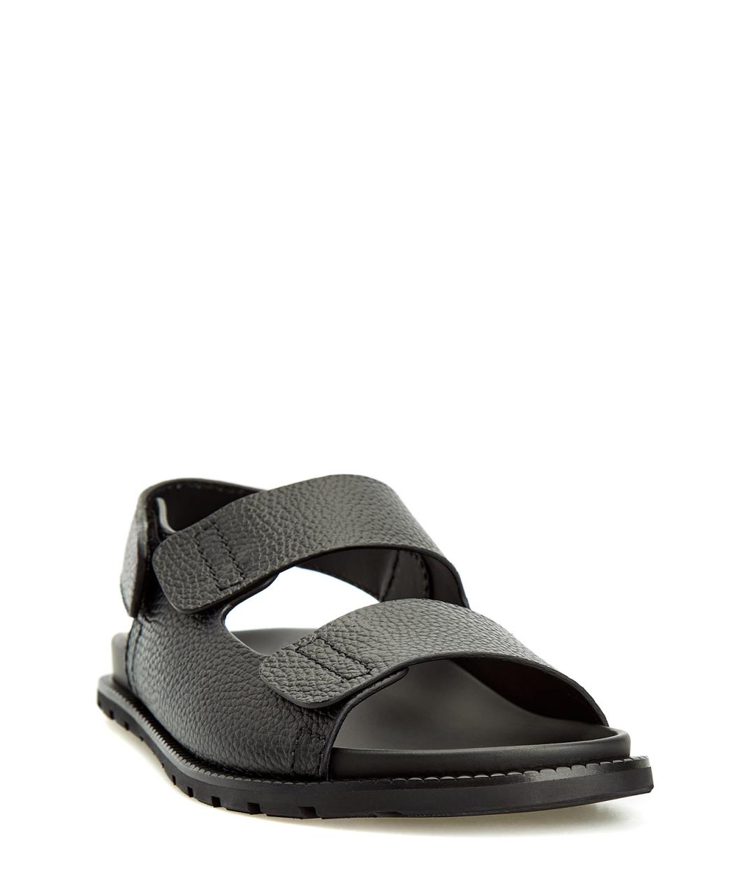 BARRETT Черные кожаные сандалии, фото 3