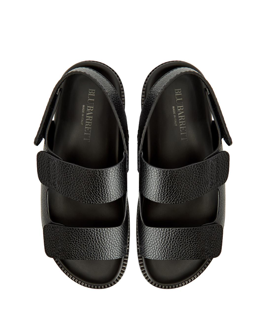 BARRETT Черные кожаные сандалии, фото 5