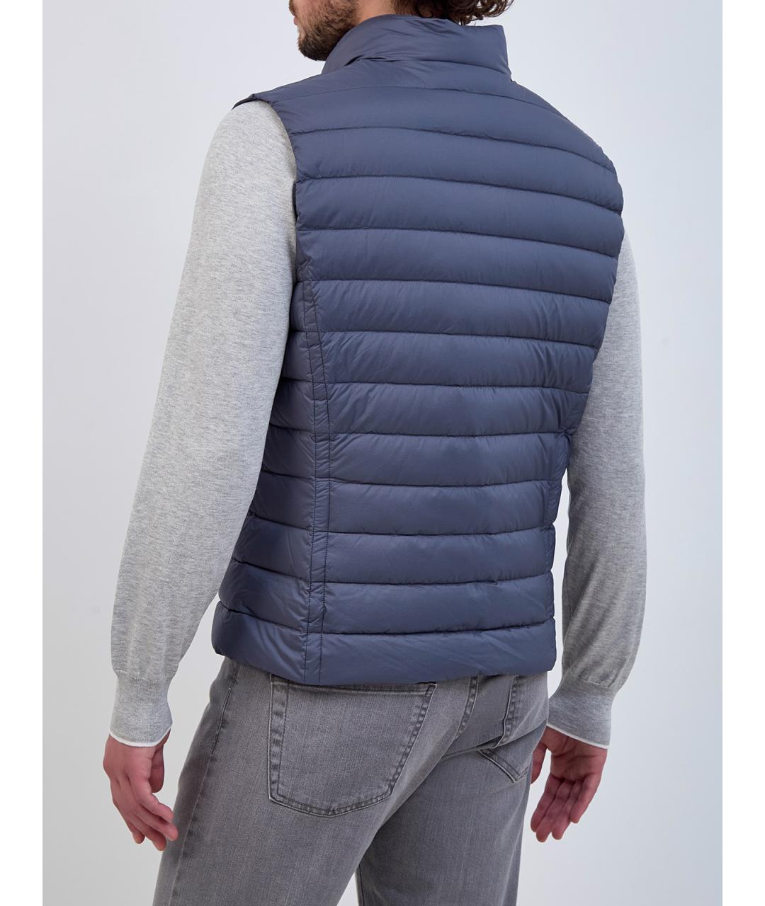 MOORER Синий полиамидовый жилет, фото 4