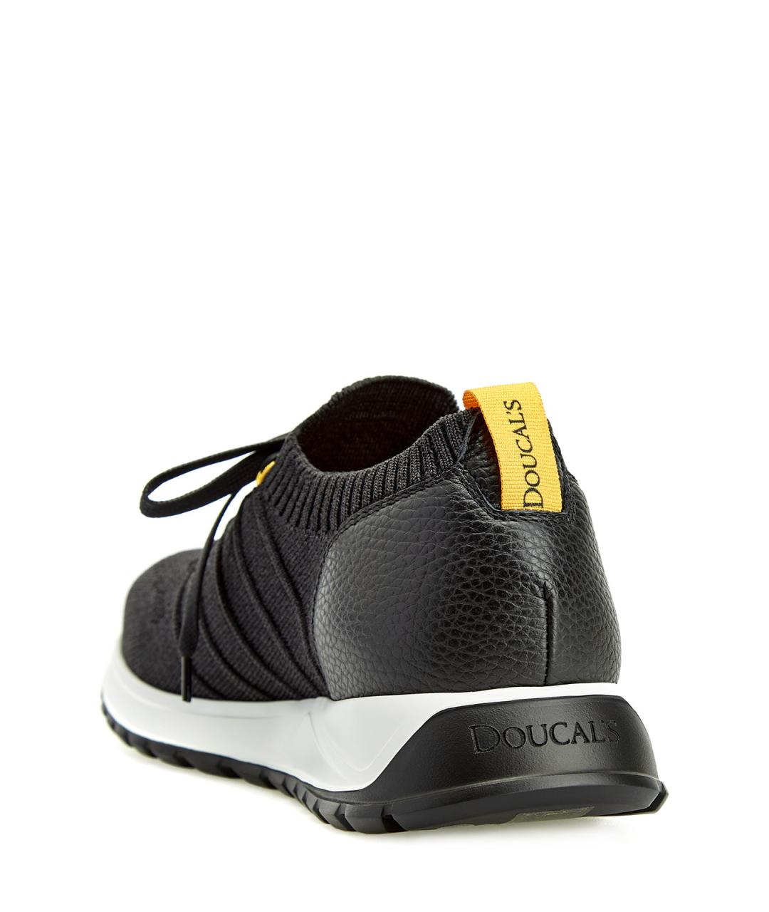 DOUCAL'S Антрацитовые текстильные низкие кроссовки / кеды, фото 4