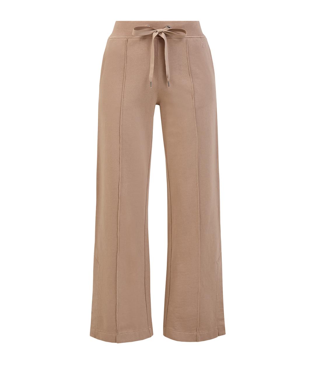 PARAJUMPERS Бежевые хлопковые прямые брюки, фото 1