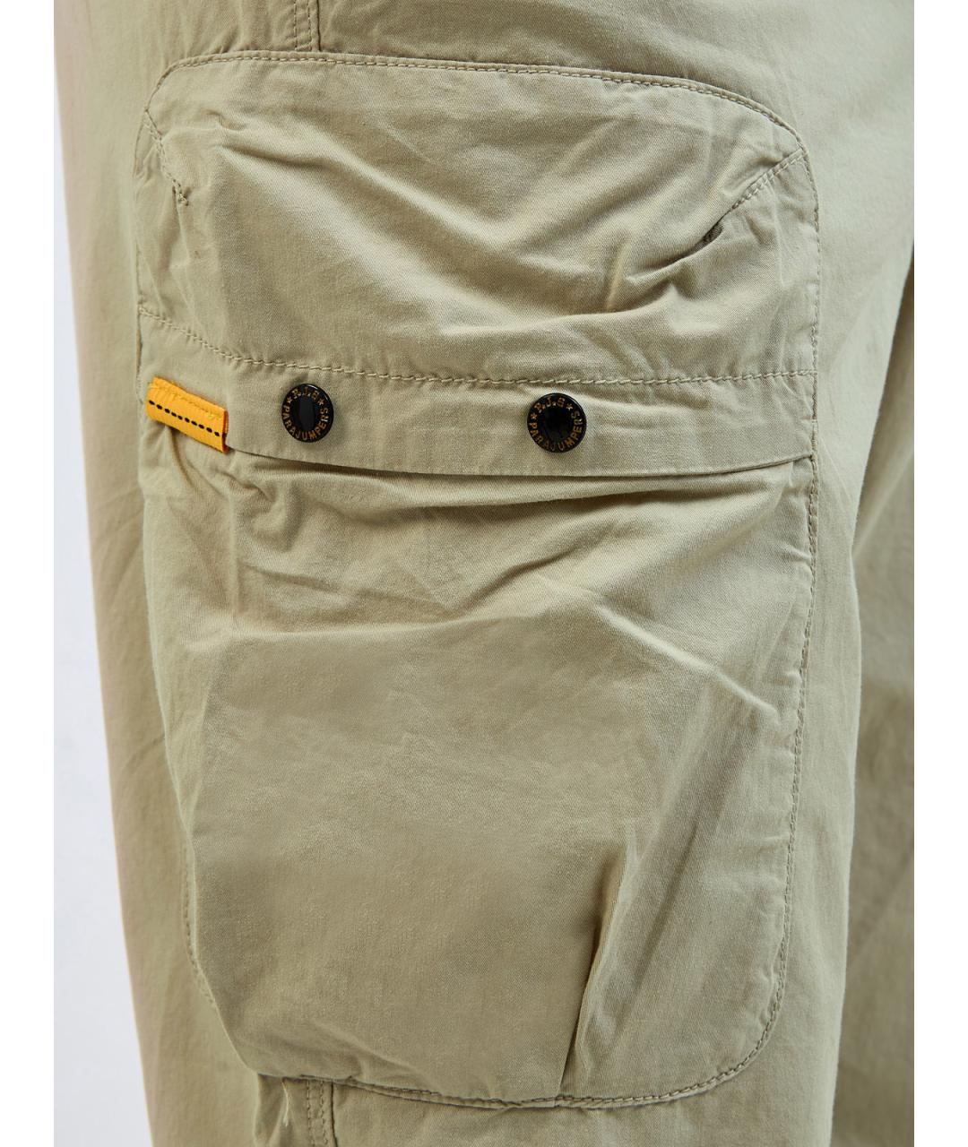 PARAJUMPERS Зеленые хлопковые повседневные брюки, фото 5