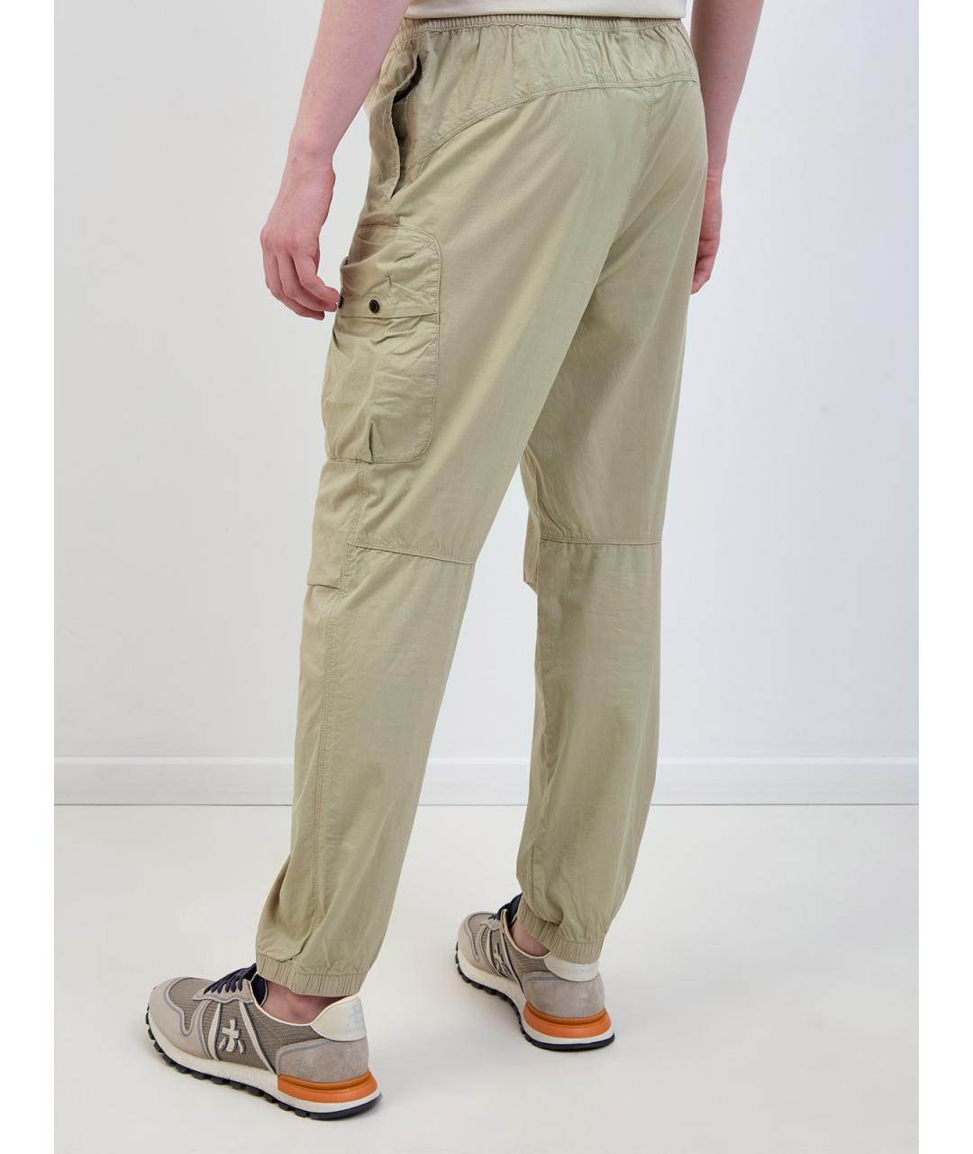 PARAJUMPERS Зеленые хлопковые повседневные брюки, фото 4