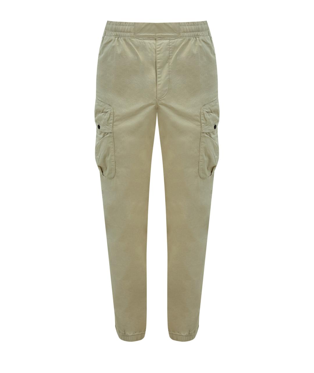 PARAJUMPERS Зеленые хлопковые повседневные брюки, фото 1