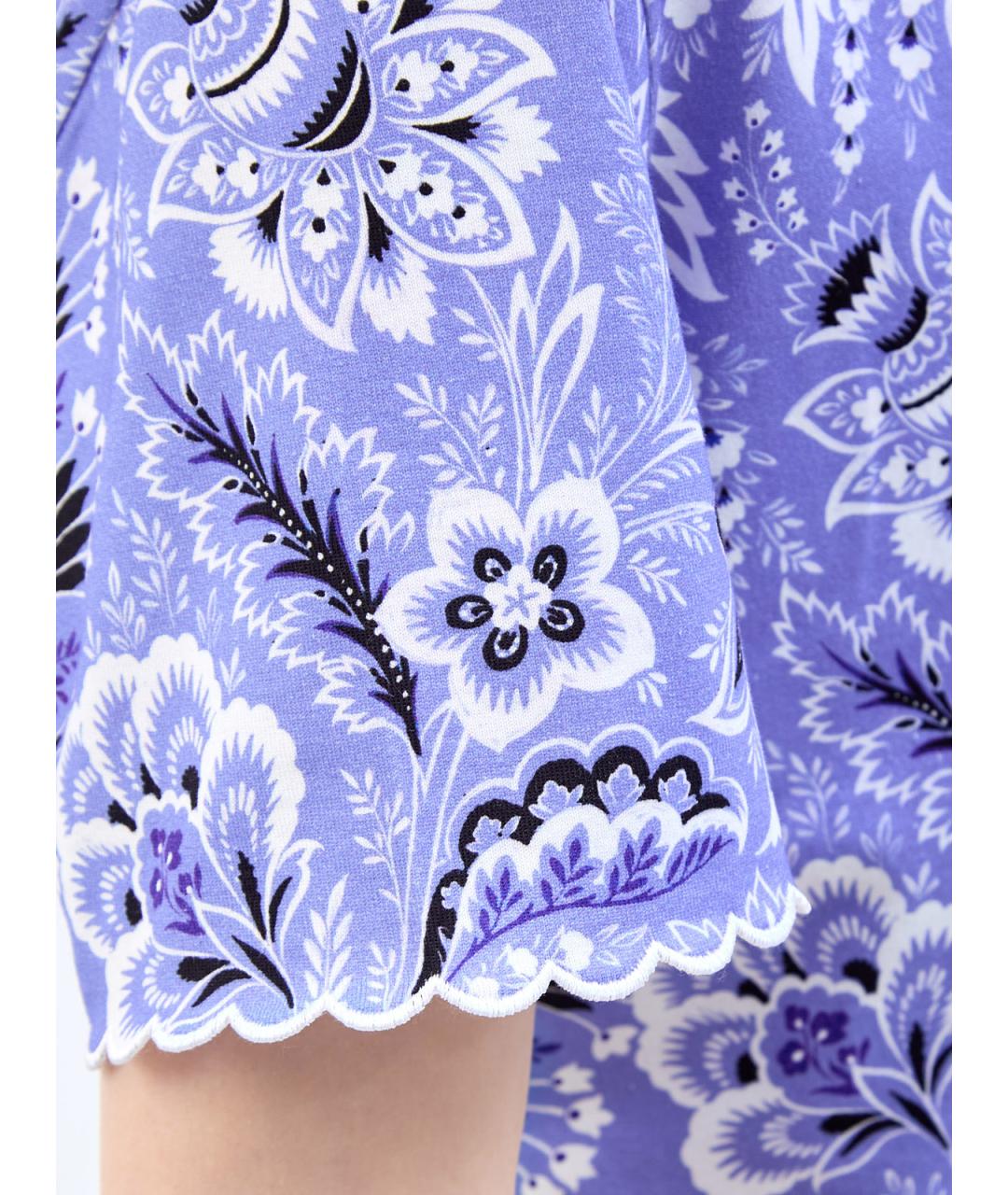 ETRO Фиолетовая хлопковая футболка, фото 5