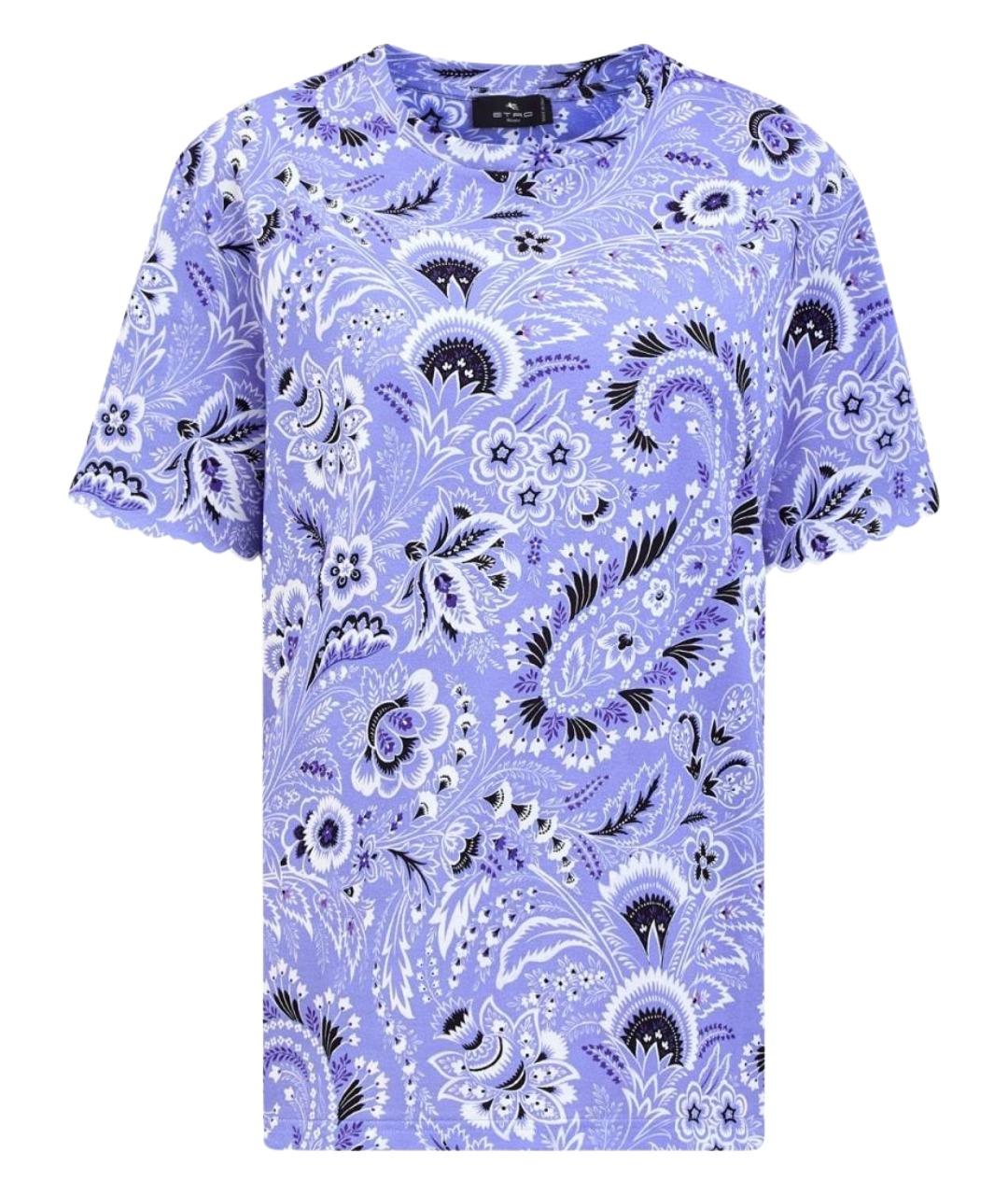 ETRO Фиолетовая хлопковая футболка, фото 1