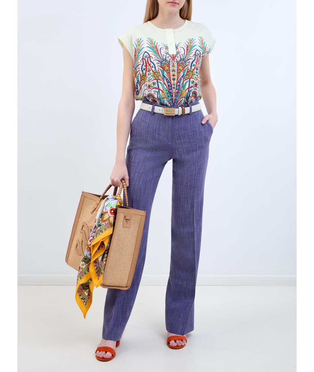 ETRO Мульти хлопковая блузы, фото 2